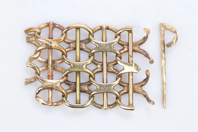 EXTRALÄNK, x-länk med stav, guld, 18 k, ca 2,41 g