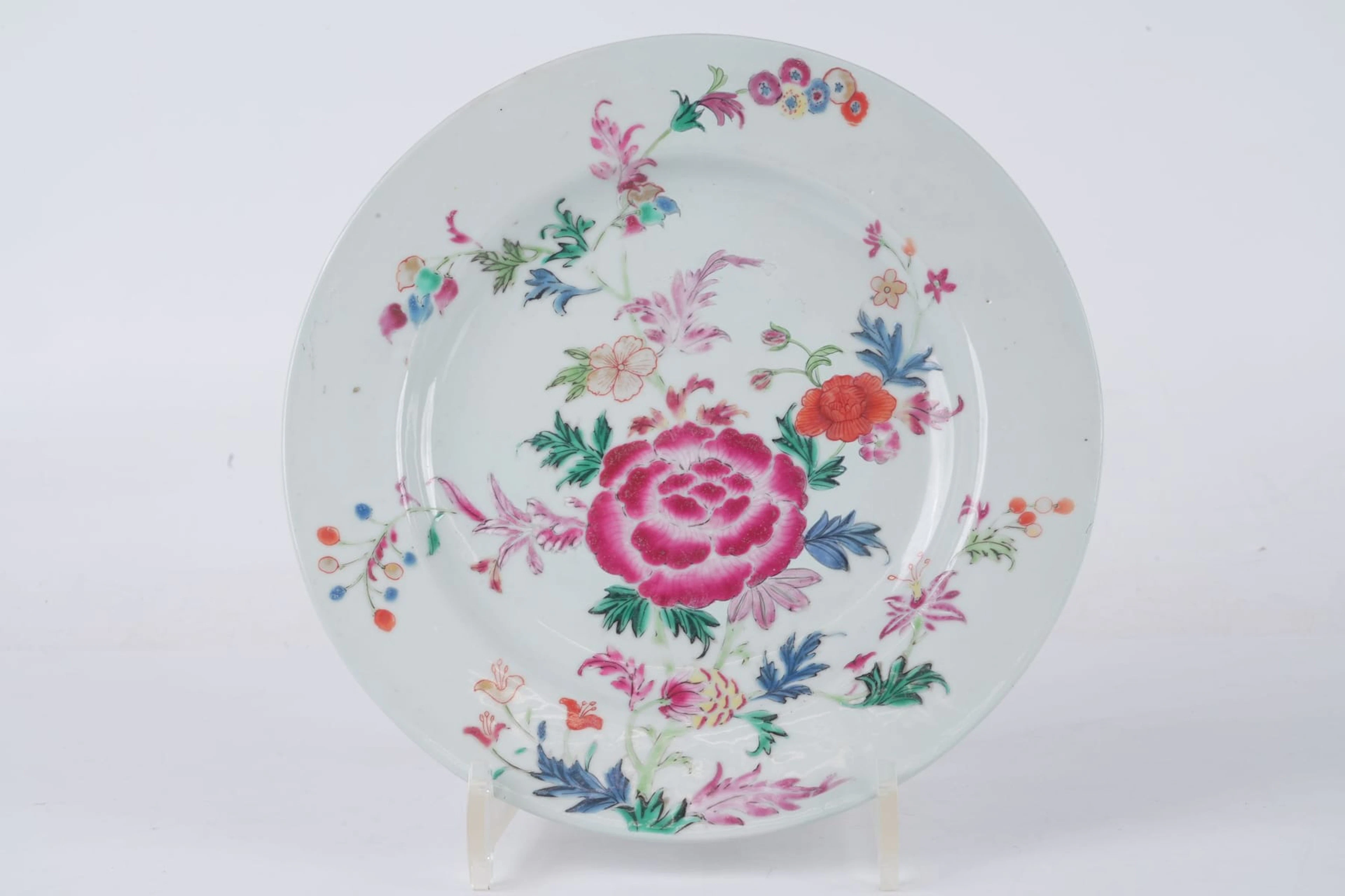 TALLRIK, famille rose, Qianlong (1736-1795)