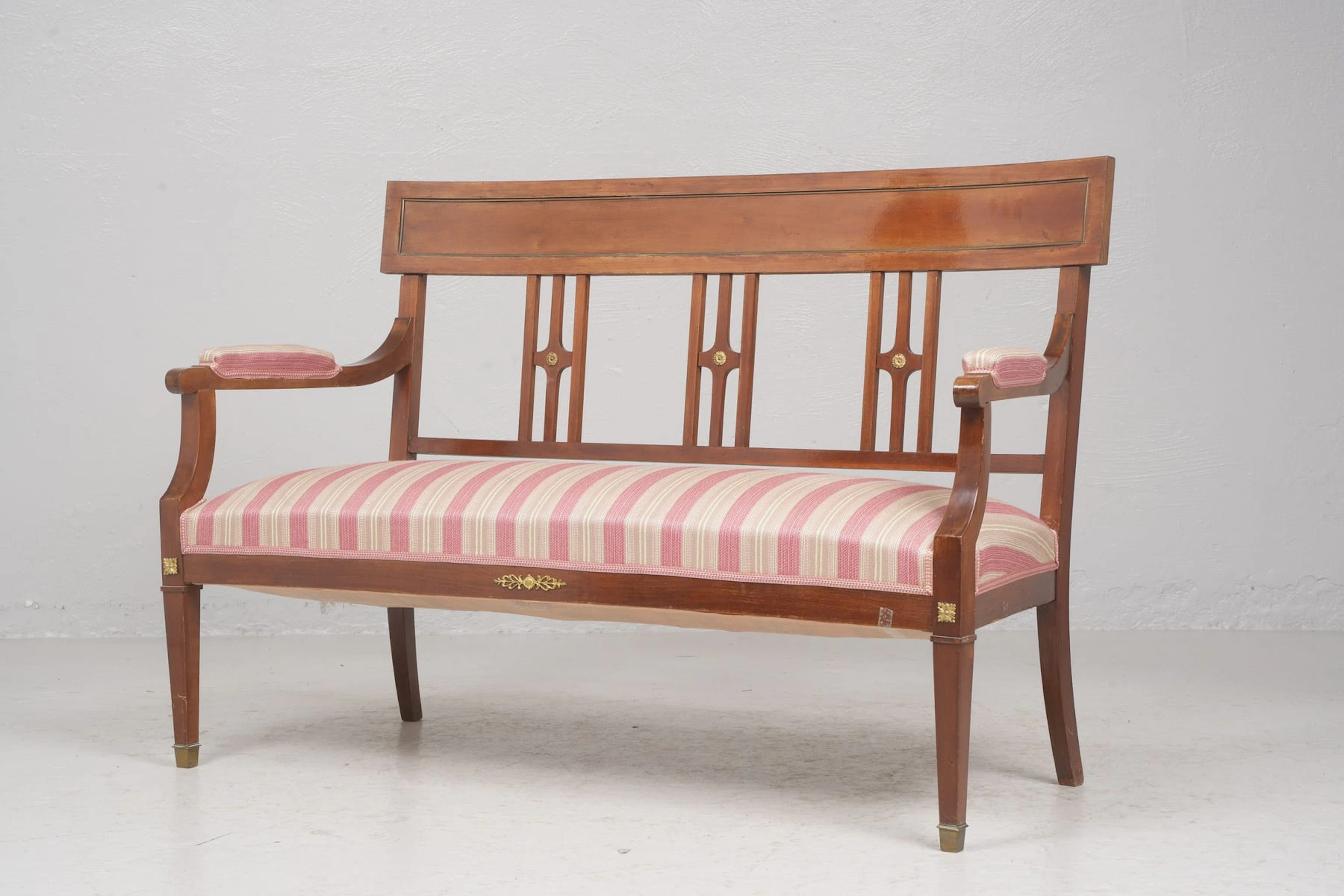 SOFFA, mahogny, empirestil, 1900-talets andra hälft