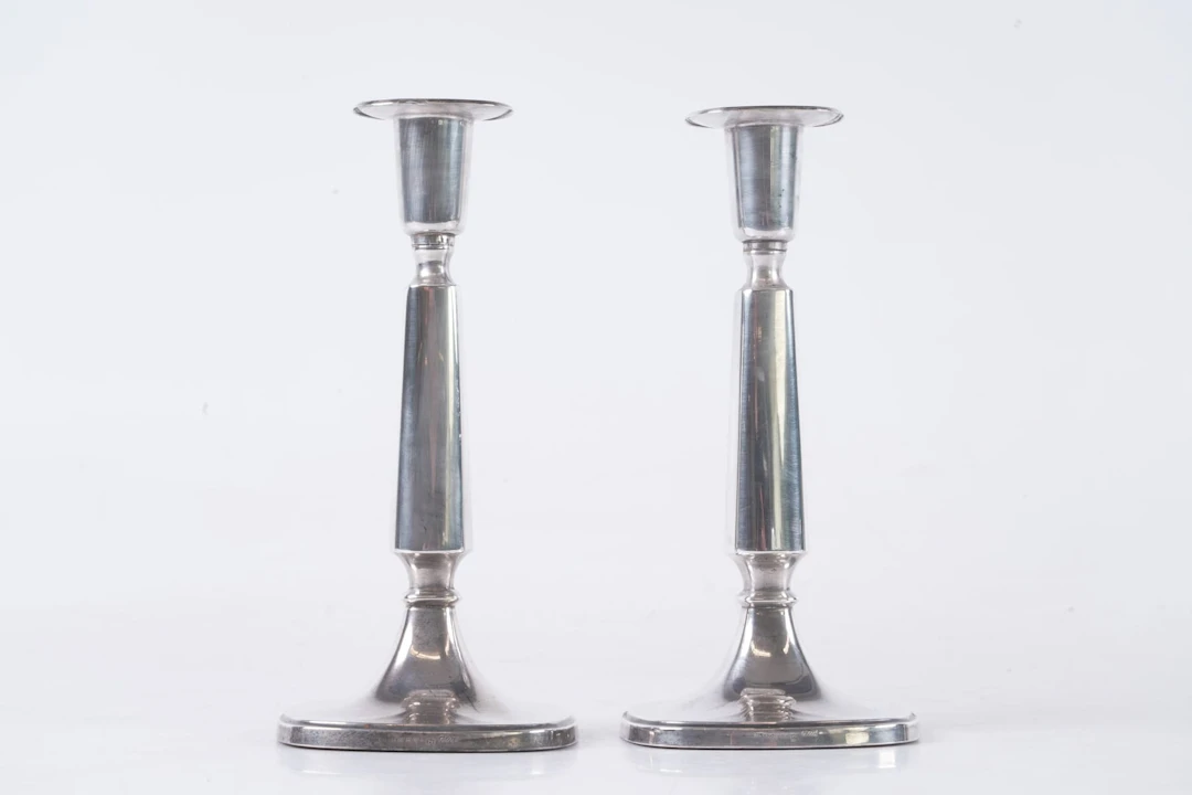 TORE ELDH (1906-1967), ljusstakar, ett par, silver, Ceson Guldvaru AB, 1965