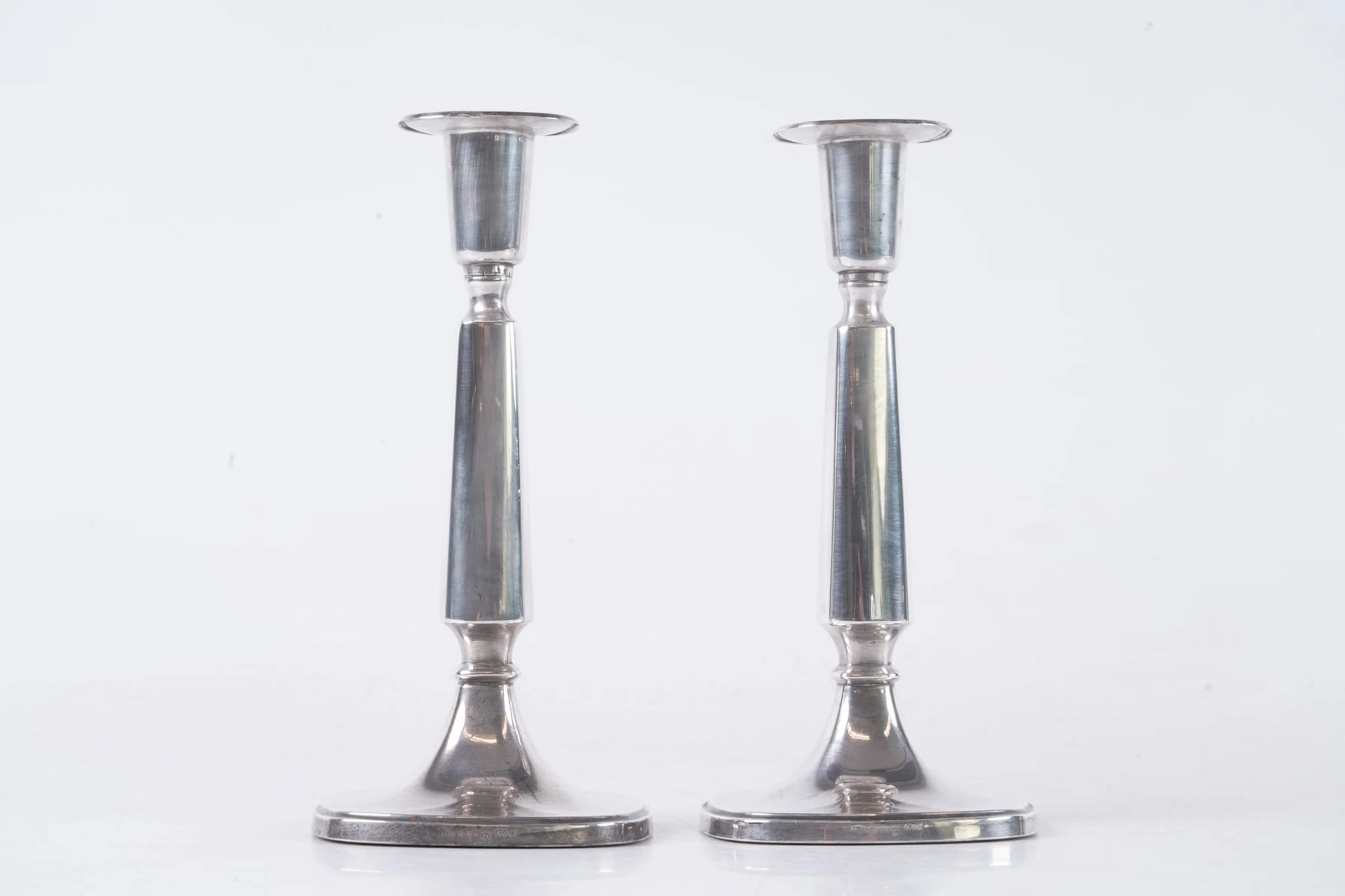 TORE ELDH (1906-1967), ljusstakar, ett par, silver, Ceson Guldvaru AB, 1965