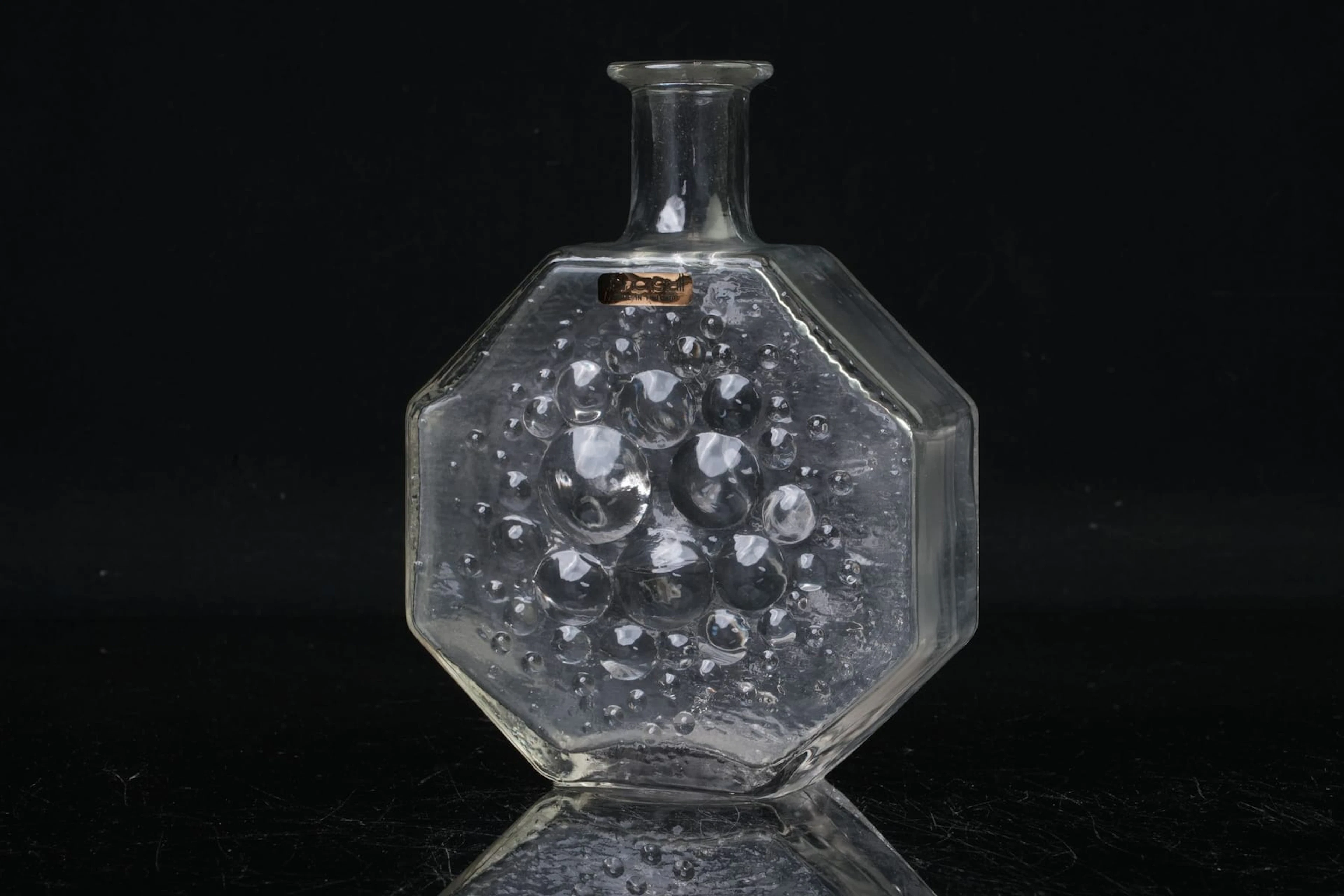 NANNY STILL (1926-2009), flaska, "Stella Polaris", Riihimäen Lasi, Finland