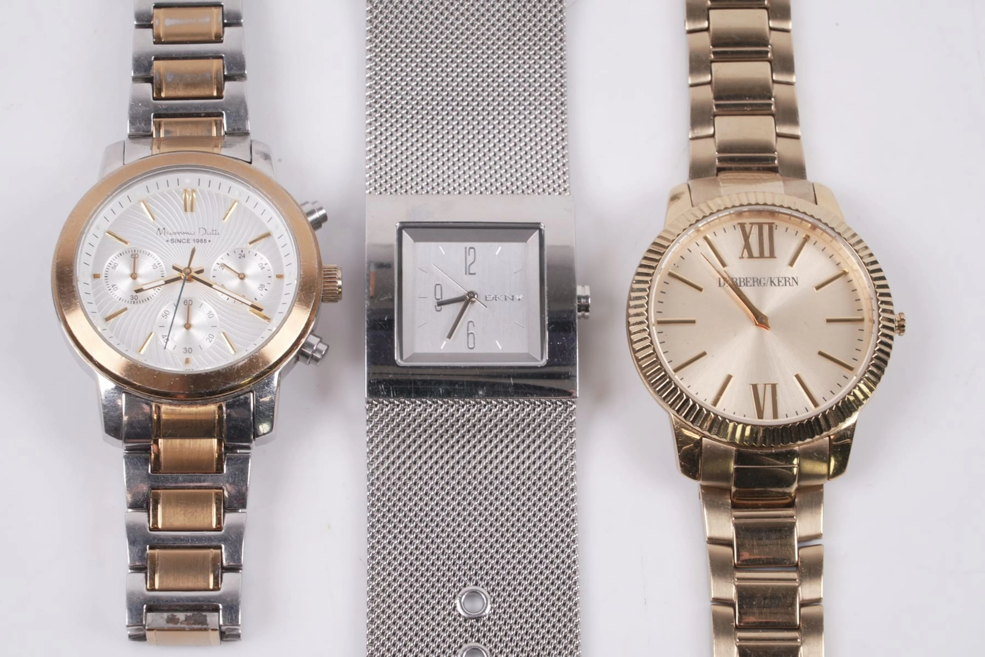 ARMBANDSUR, 3 st, Massimo Dutton, Donna Karan, samt Dyrberg & Kern