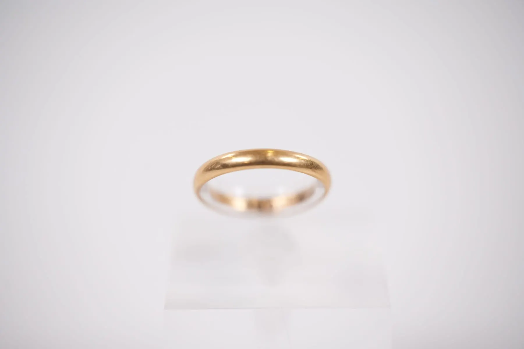 RING, slät, guld, 18 k, ca 4,18 g