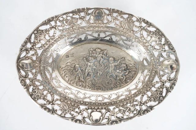 GALLERSKÅL, silver, Johansson J M, Göteborg, 1943, ca 103,7 g