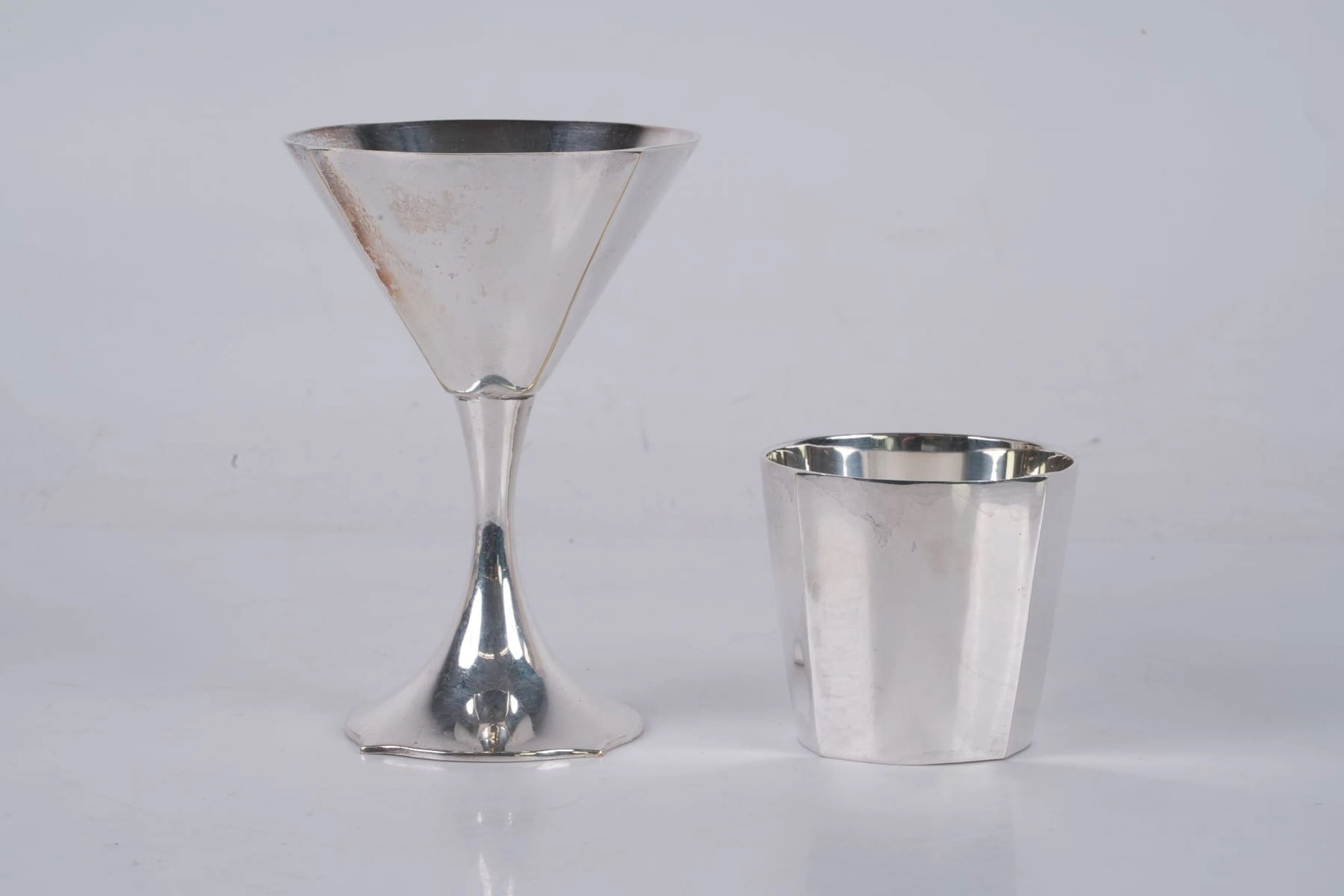 SIGVARD BERNADOTTE (1907-2002), cocktailglas, 12 st, samt bägare