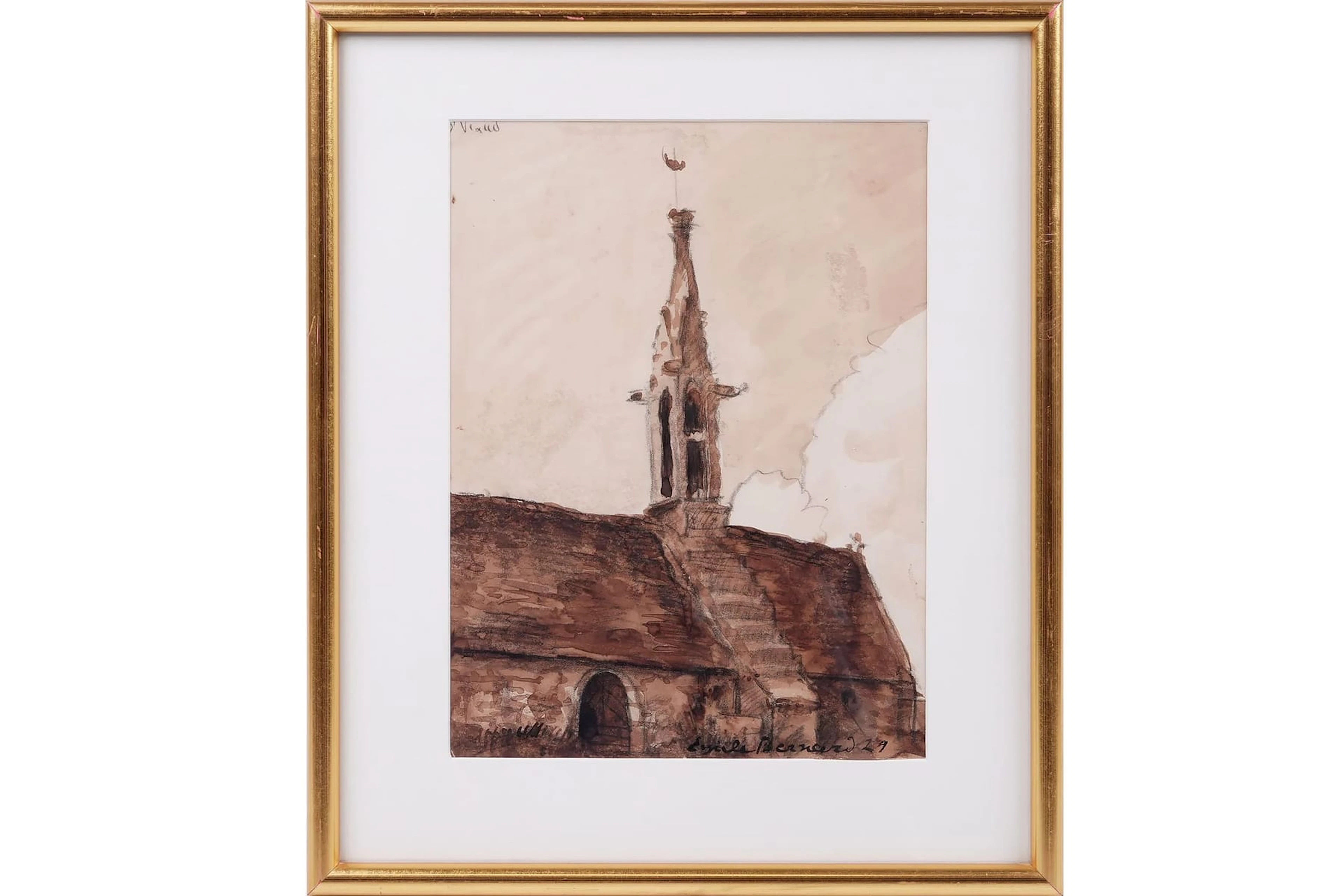 ÉMILE BERNARD (Frankrike, 1868-1941), tuschlavering
