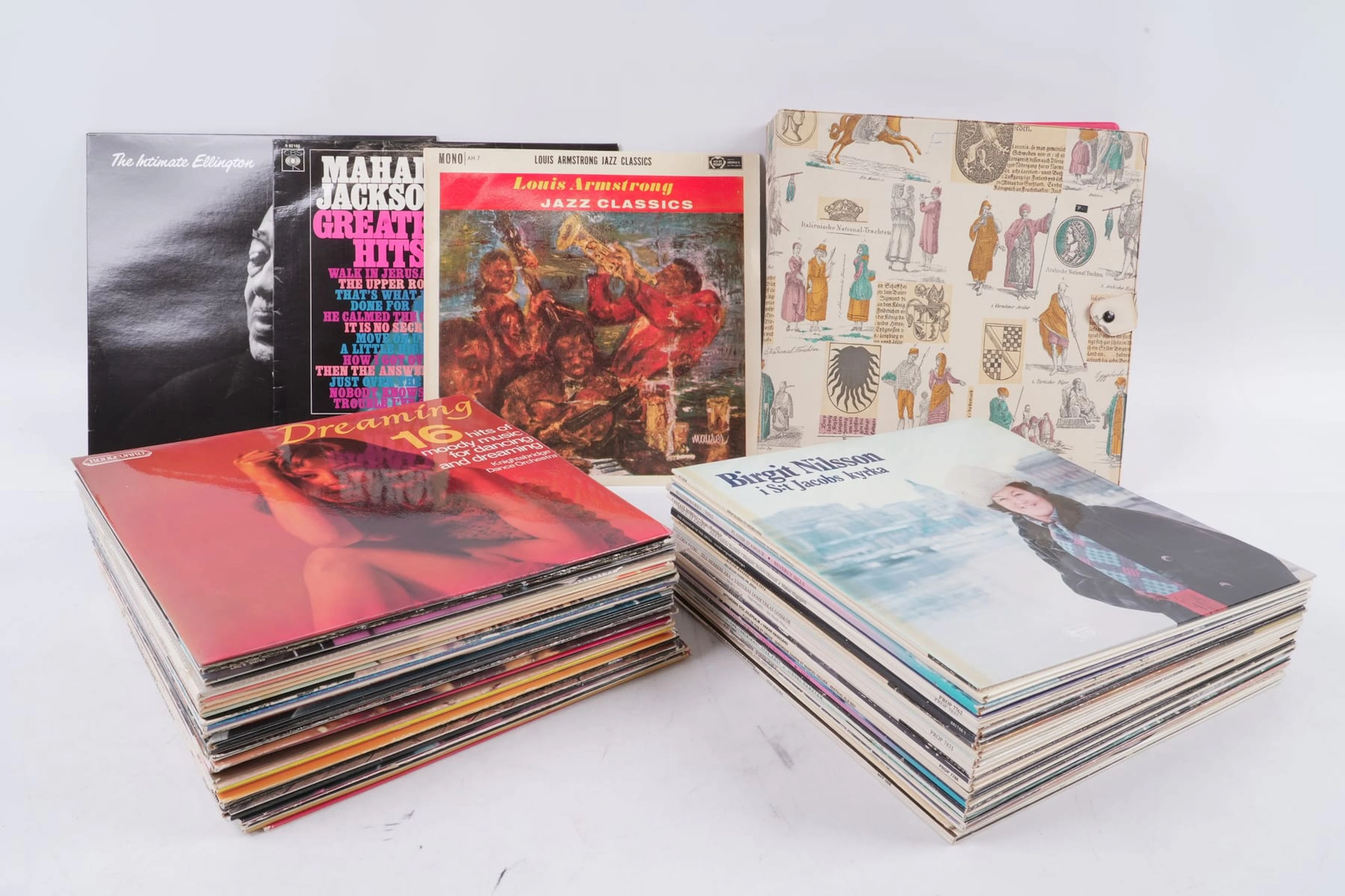 PARTI LP-SKIVOR, bl.a. Duke Ellington, ABBA, Mahalia Jackson
