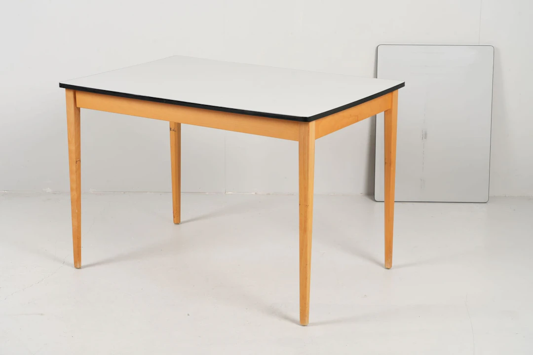 MATBORD, plastlaminerad skiva samt bok, Lammhults möbler, 1957