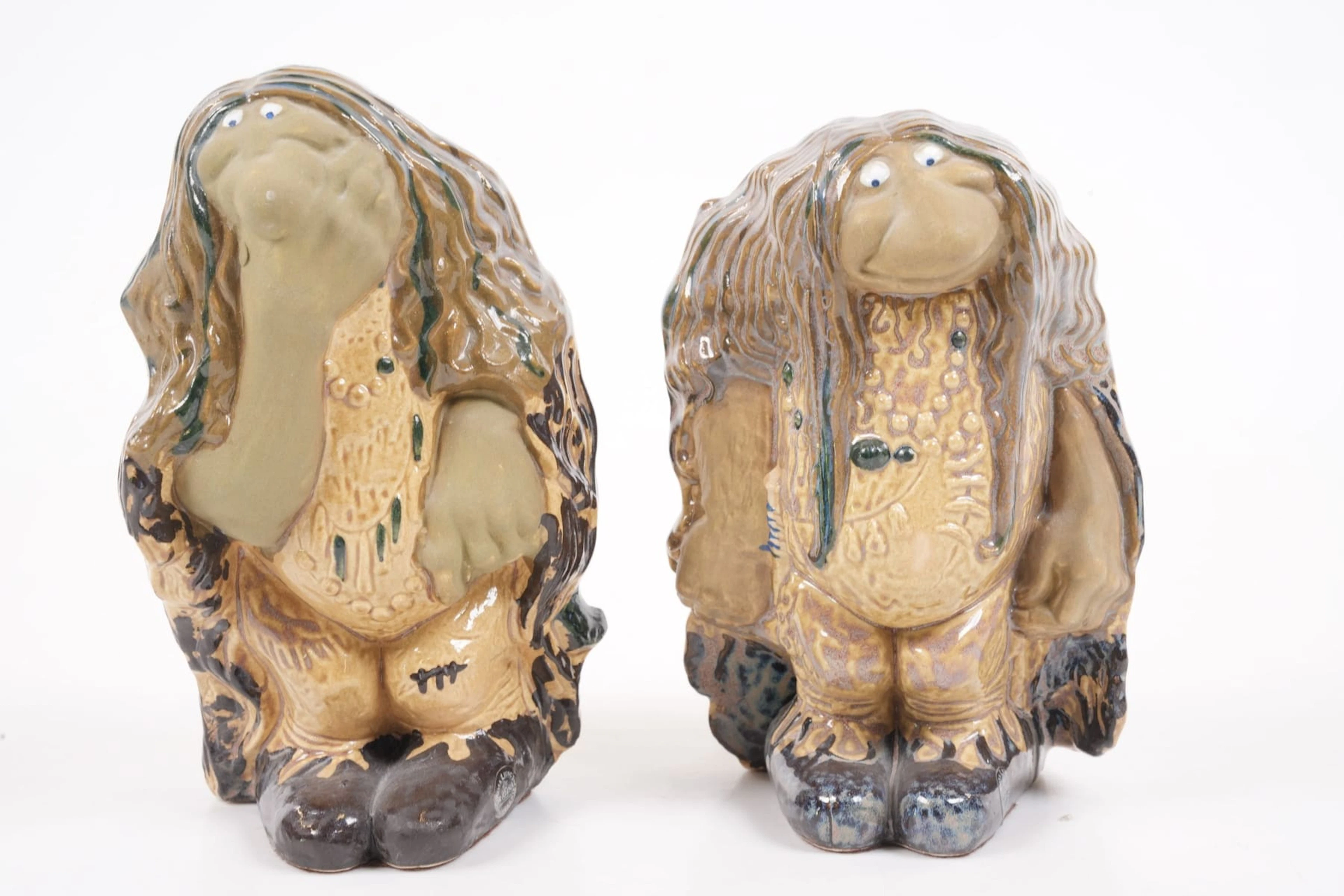 FIGURINER, 2 st, troll, efter John Bauer, Rosa Ljung