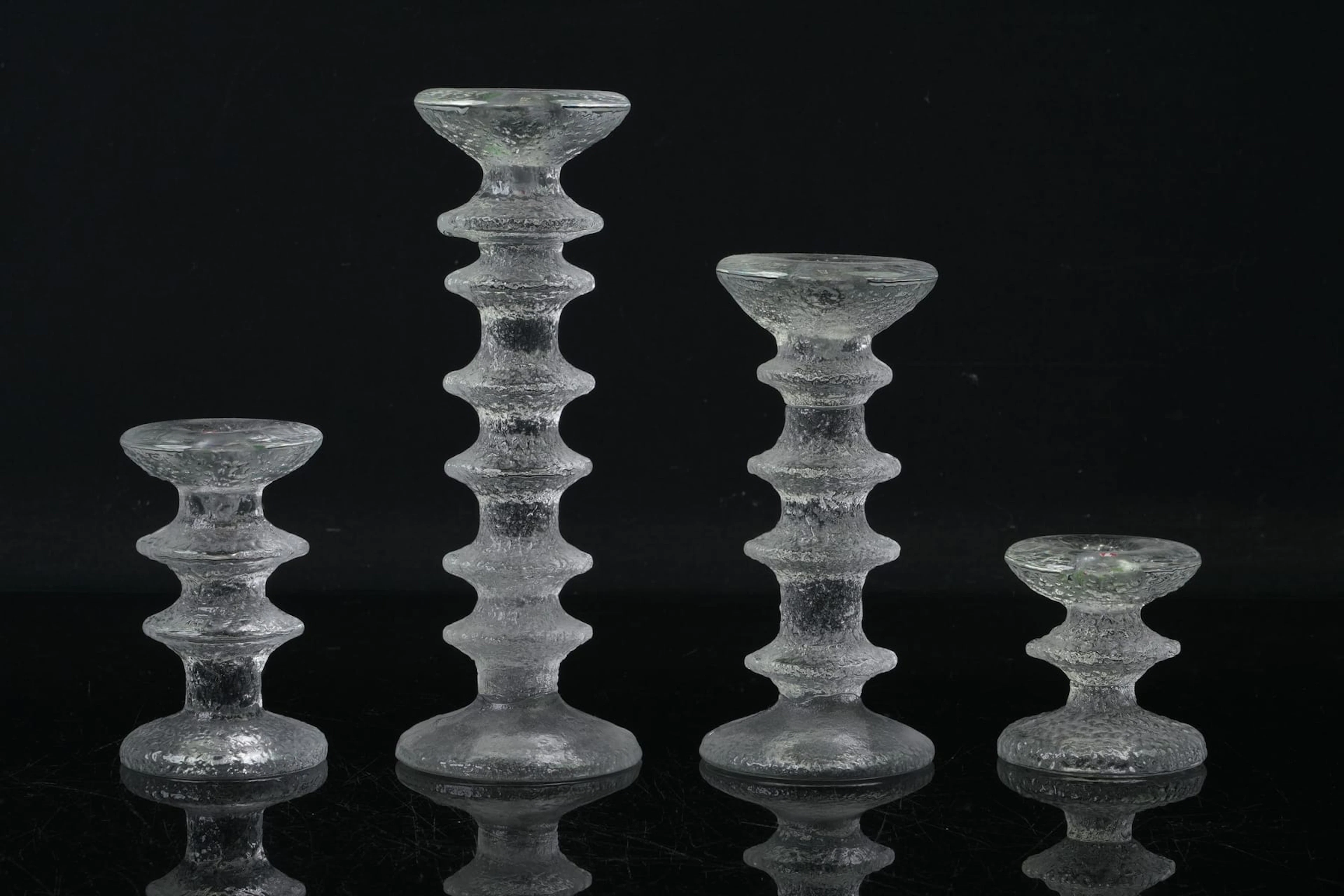 TIMO SARPANEVA (1926-2006), ljusstakar, 4 st, "Festivo", Iittala