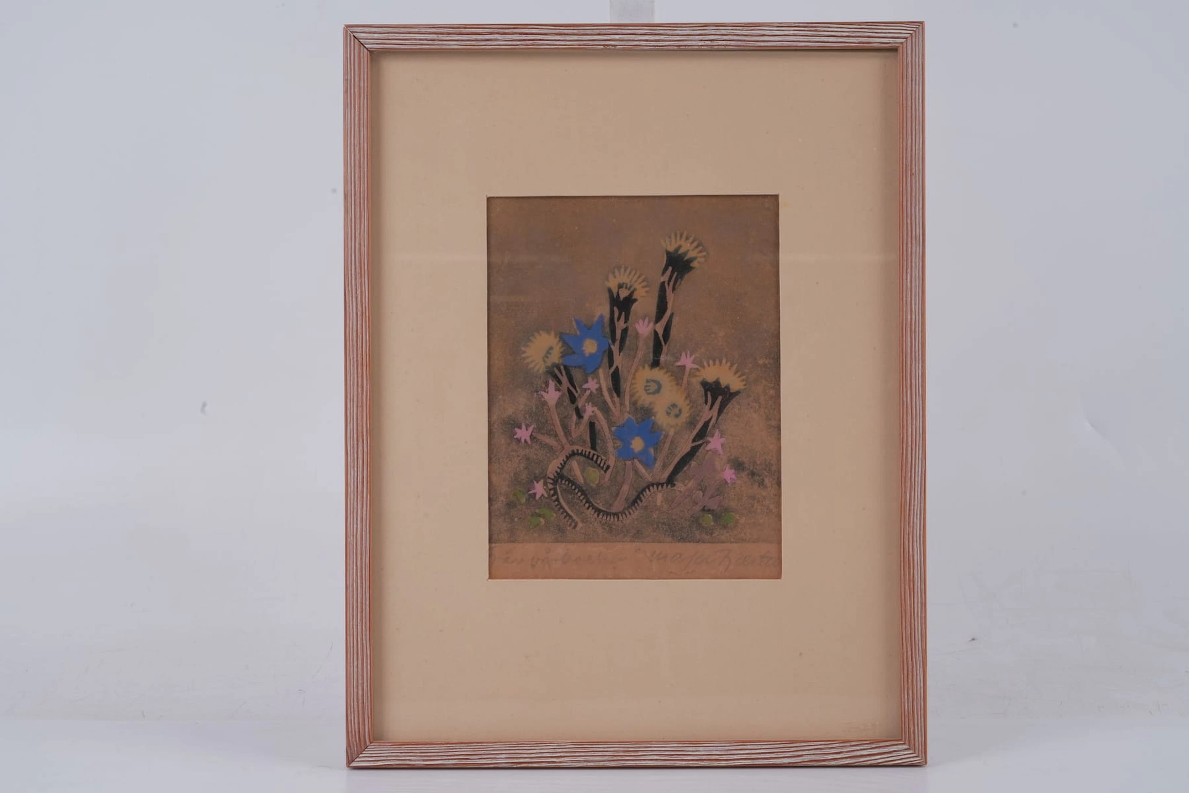 MAJA FJAESTAD (1873-1961), träsnitt, "Från Vårbacken"