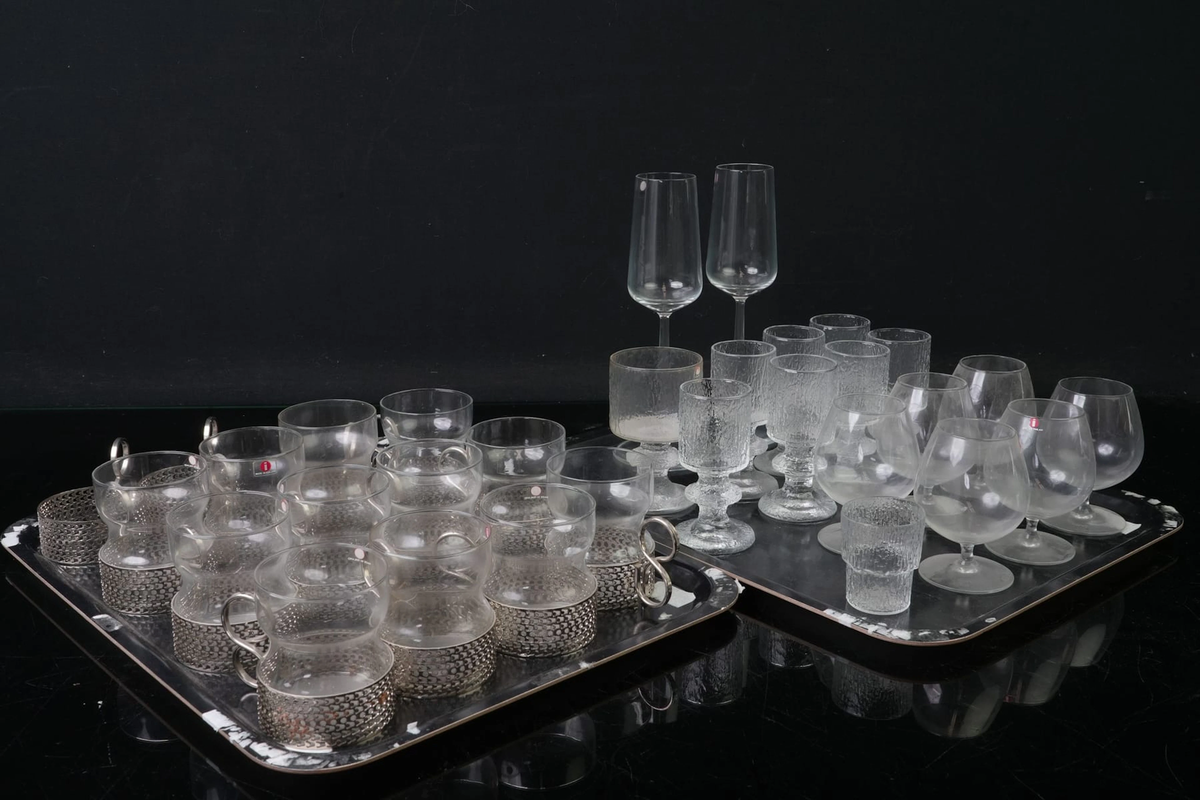 GLASSERVISDELAR, Iittala, bl.a. "Senator"