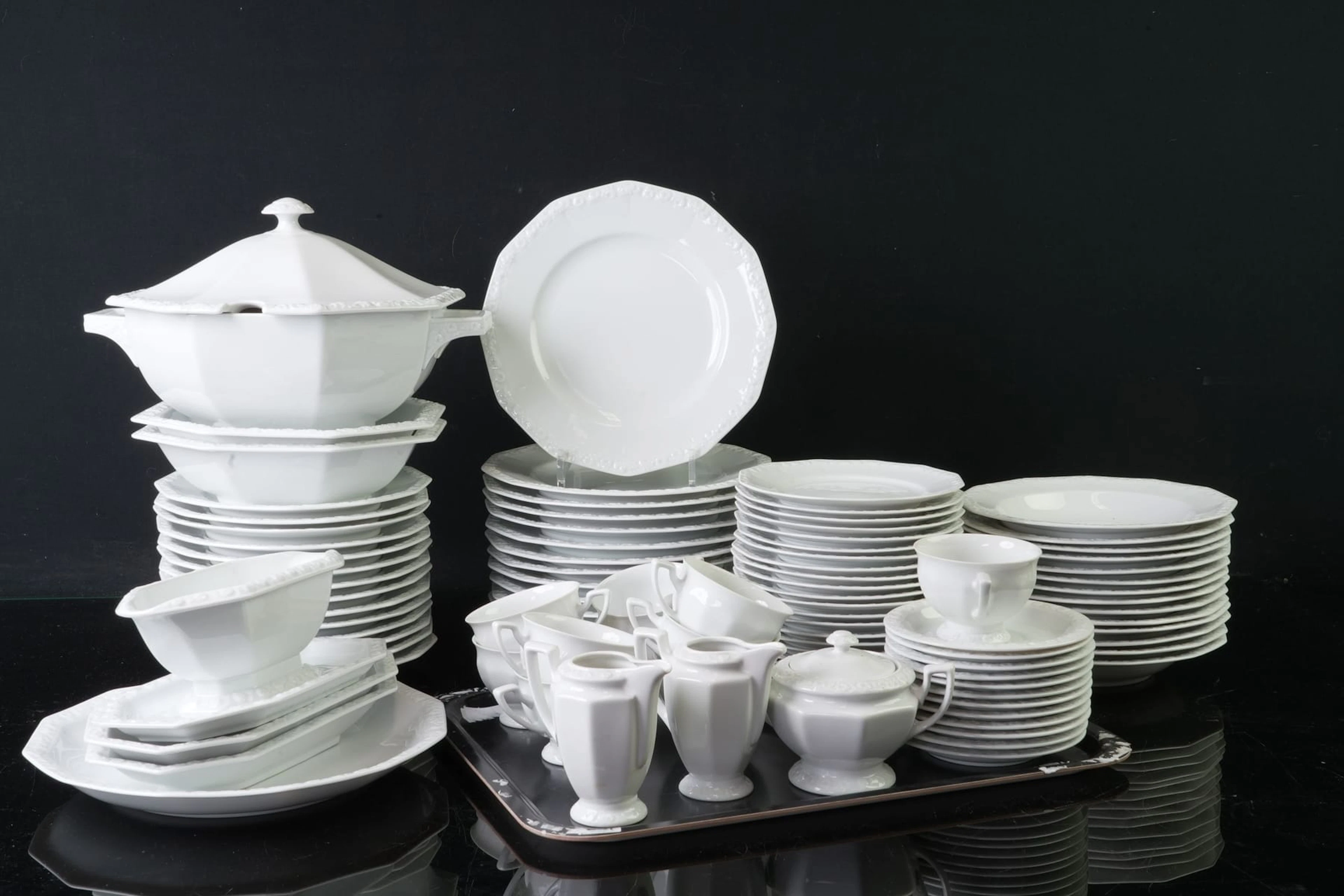 MAT- OCH KAFFESERVISDELAR, 84 st, "Maria", Rosenthal
