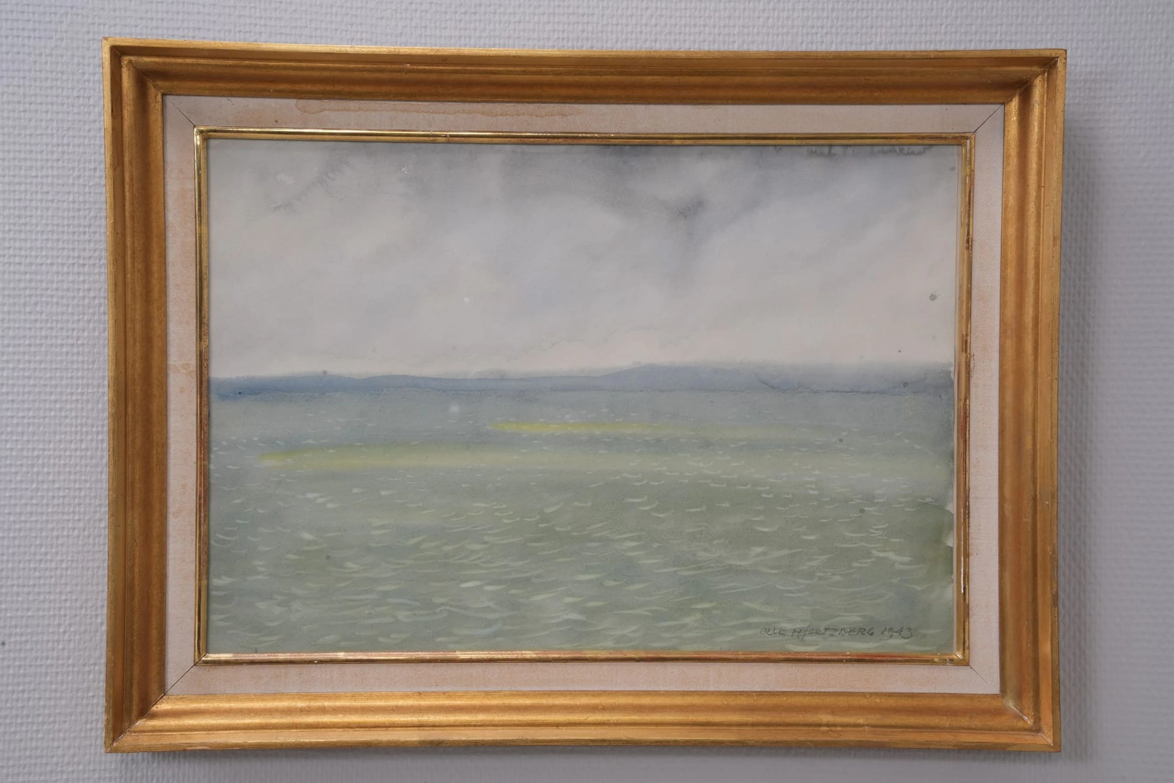 OLLE HJORTZBERG (1872-1959), akvarell