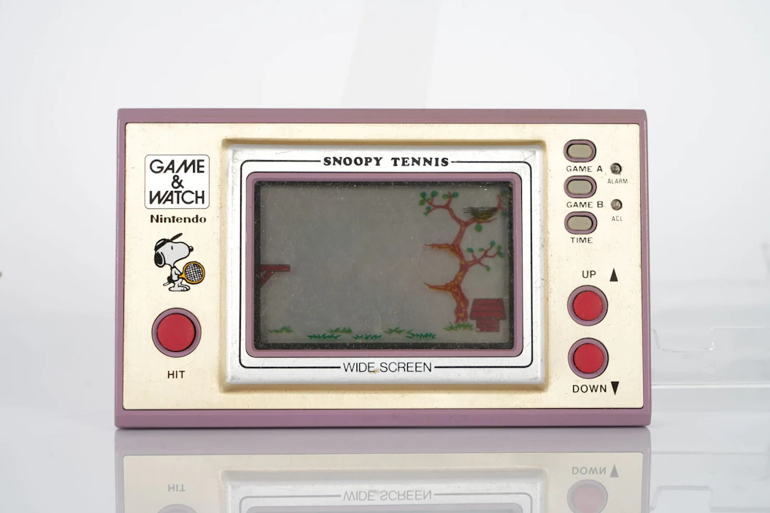 SPELKONSOL, Game & Watch, "Snoopy Tennis", Nintendo, 1982