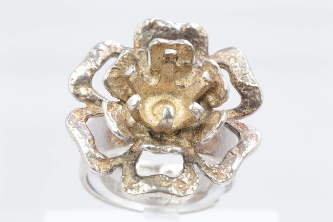 THERESIA HVORSLEV (1935), ring, defekt, silver, Mema, Lidköping, 1975
