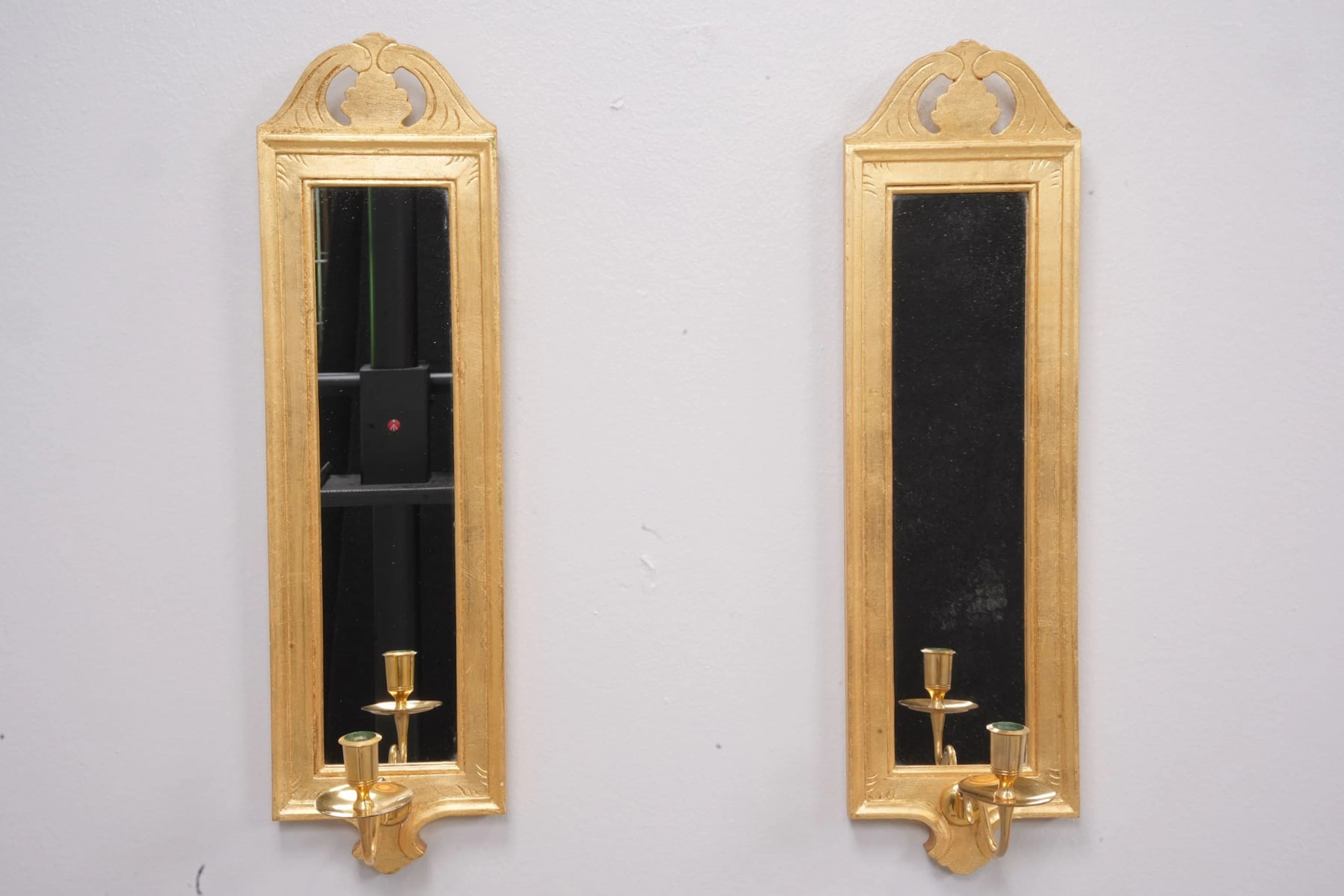 SPEGELLAMPETTER, ett par, "Regnaholm" ur IKEAs 1700-tals-serie, sent 1900-tal