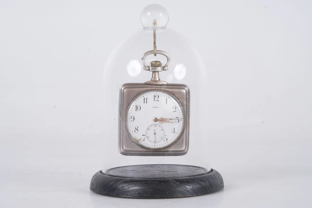 FICKUR, Omega, silver, 1912, med KLOCKSTÄLL