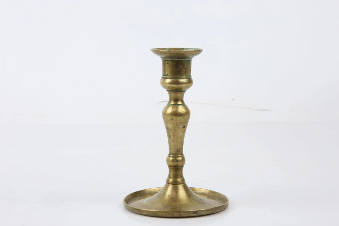 LJUSSTAKE, mässing, runt år 1800