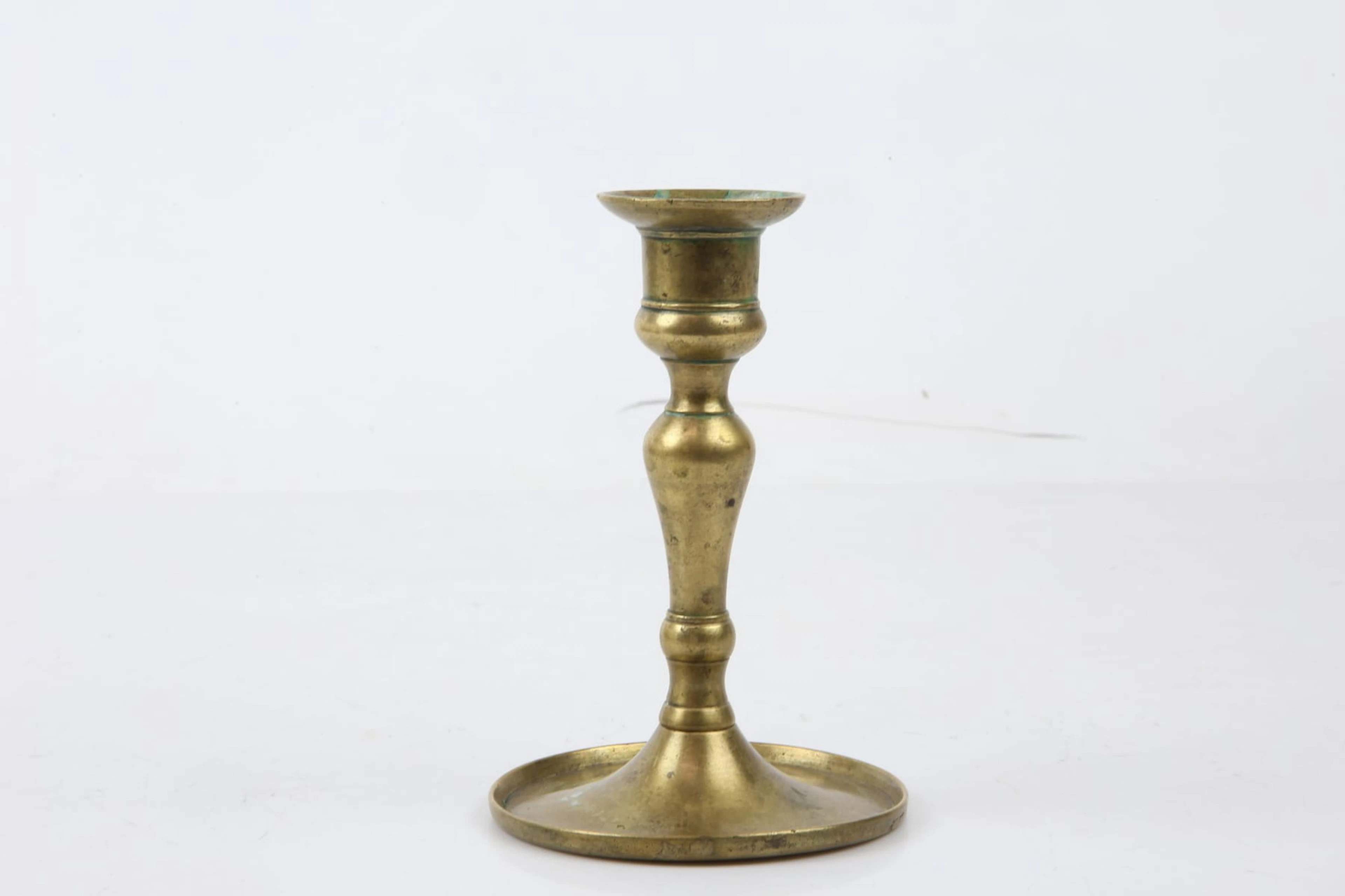 LJUSSTAKE, mässing, runt år 1800