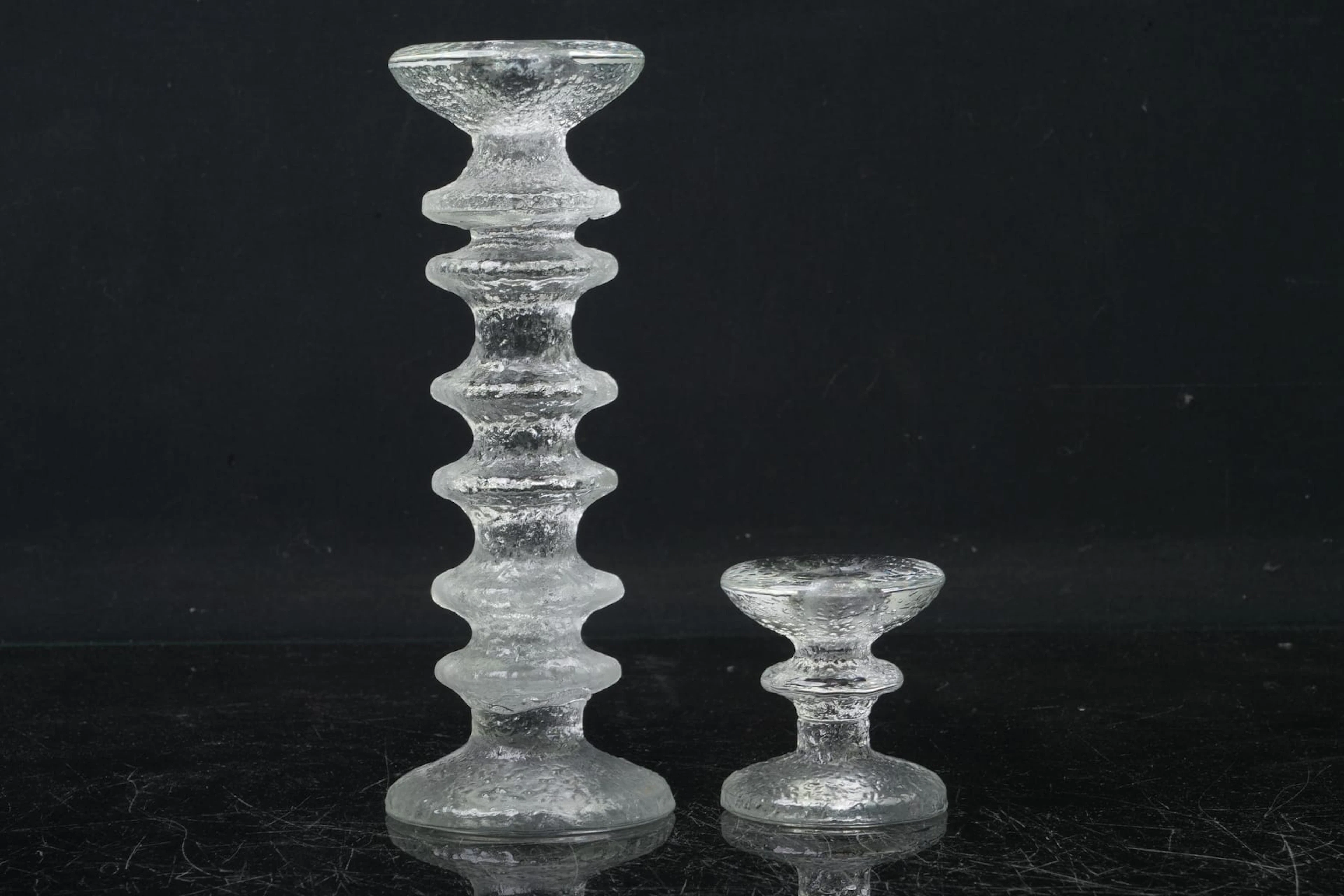 TIMO SARPANEVA (1926-2006), ljusstakar, 2 st, "Festivo", Iittala