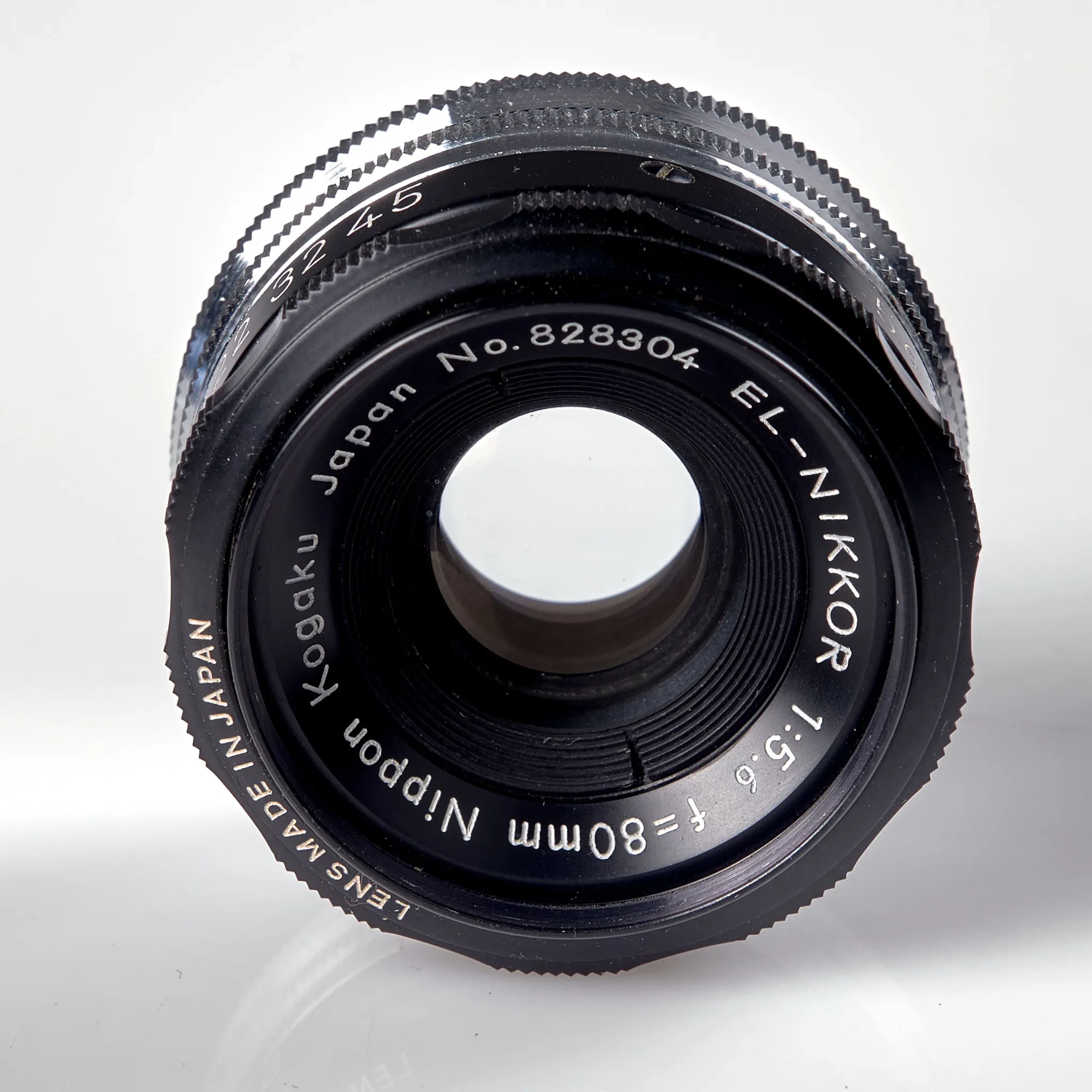 OBJEKTIV. Nikon. Nikkor El-Nikkor 1:5,6 f=80 mm Nippon Kogaku No.