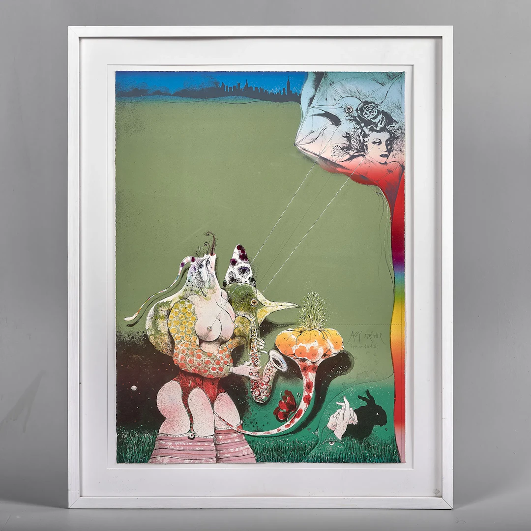 ARDY STRÜWER. (1939-2023). Färglitografi.