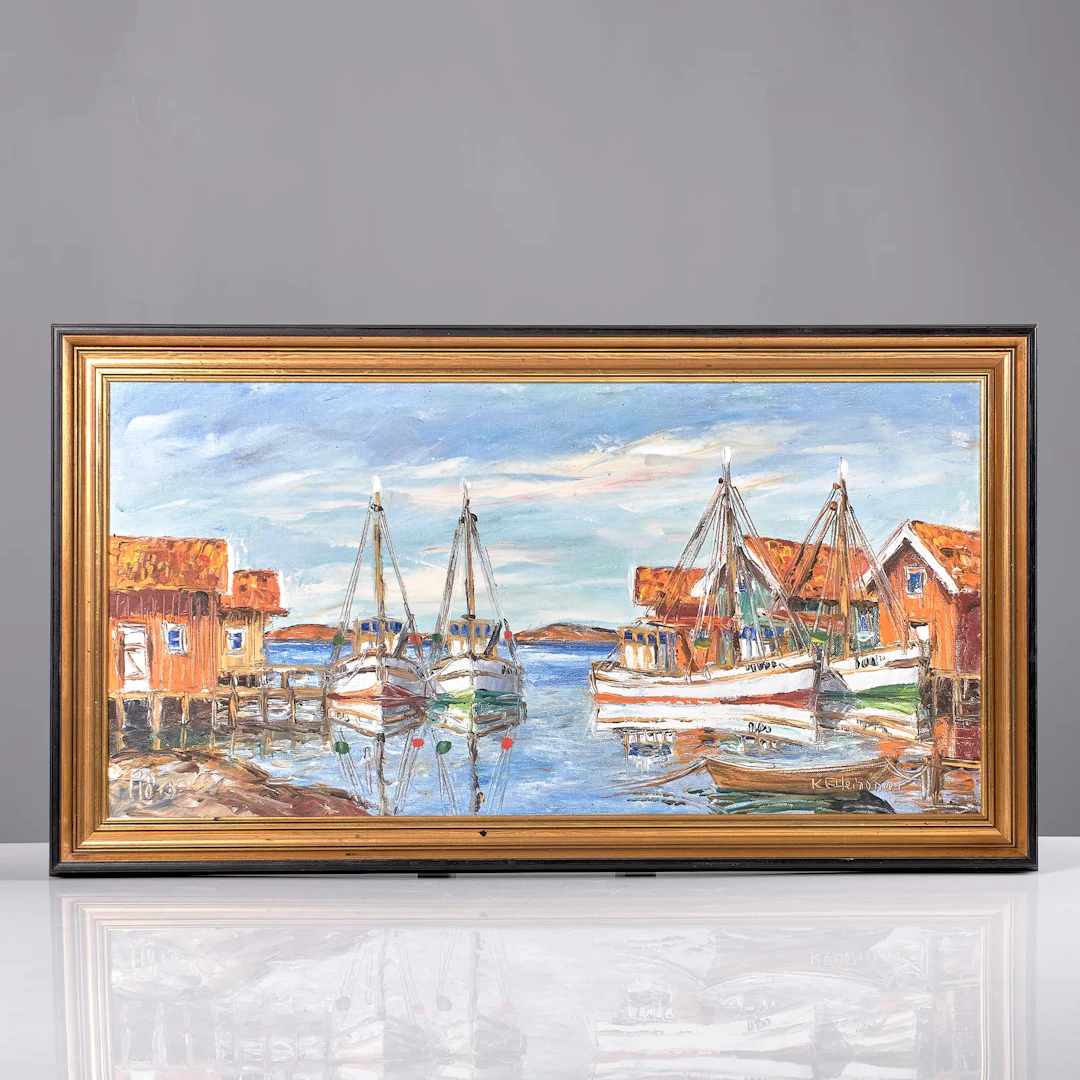 KURT HEINONEN. (1915-1983). Olja på duk. Tjörn.
