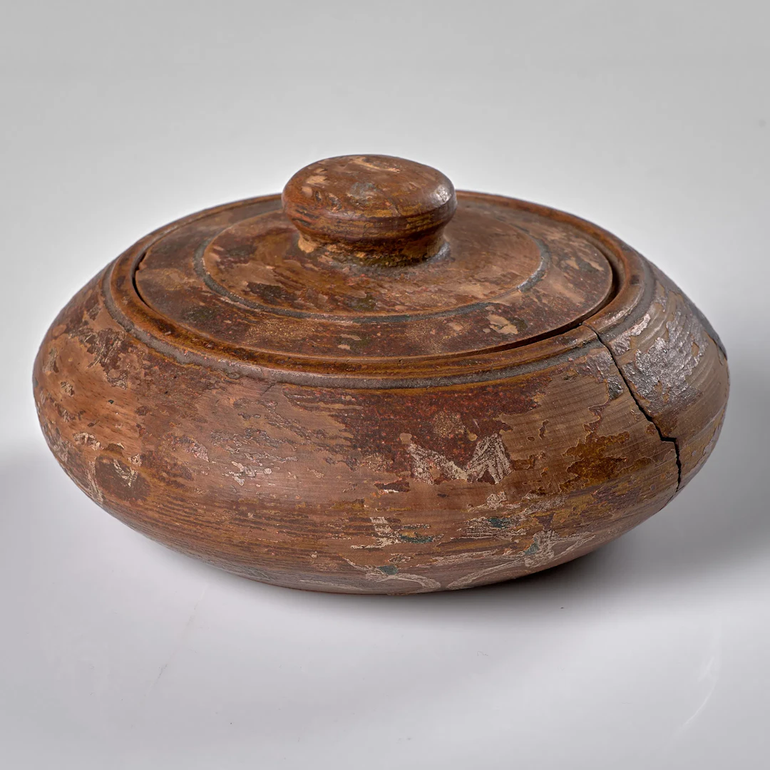 SMÖRASK. Trä. 1800-tal.