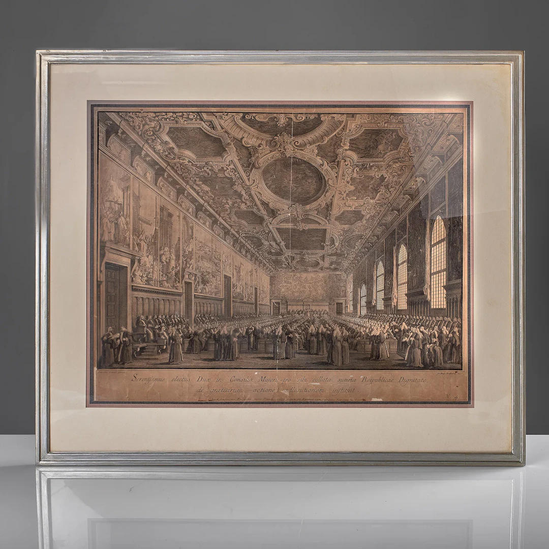 GIOVANNI BATTISTA BRUSTOLON. Gravyr. 1700-tal.