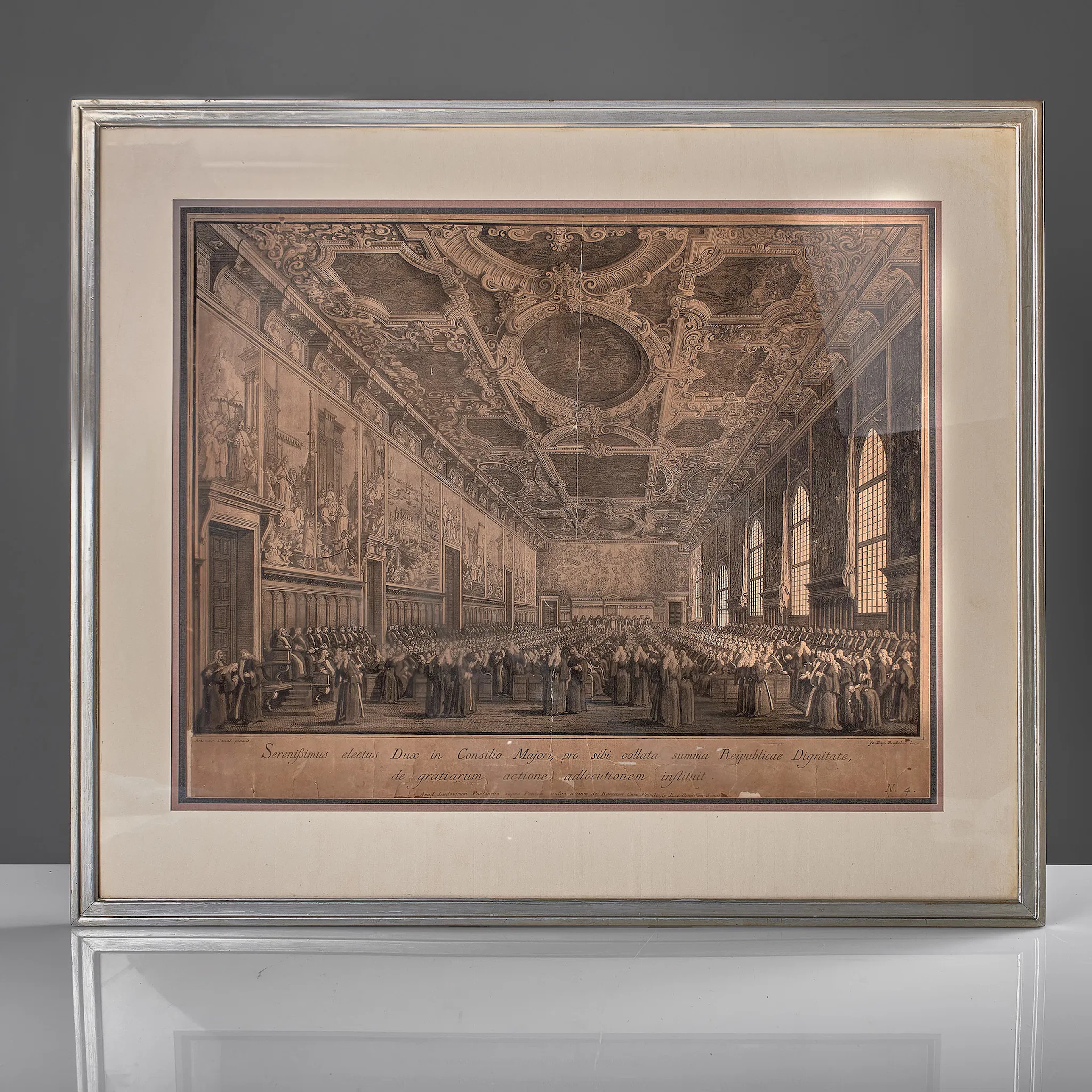 GIOVANNI BATTISTA BRUSTOLON. Gravyr. 1700-tal.