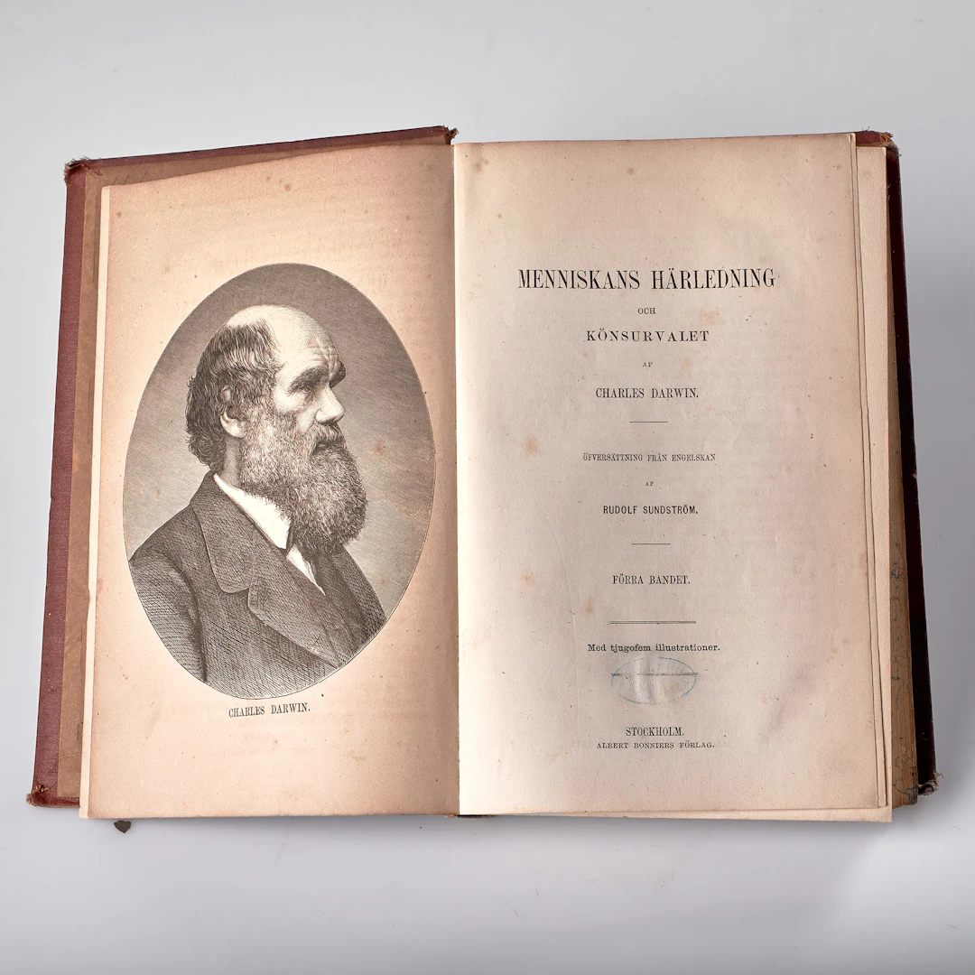 CHARLES DARWIN. Menniskans härledning och könsurvalet. Första bandet.