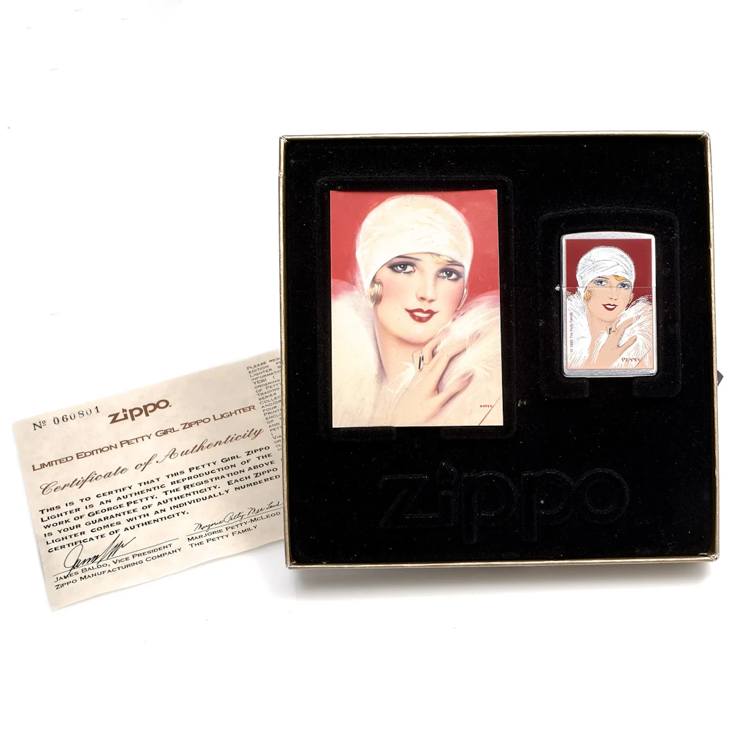 TÄNDARE ZIPPO. Collectible Gift Set. The Petty Girl. Limited Edition. 1997.