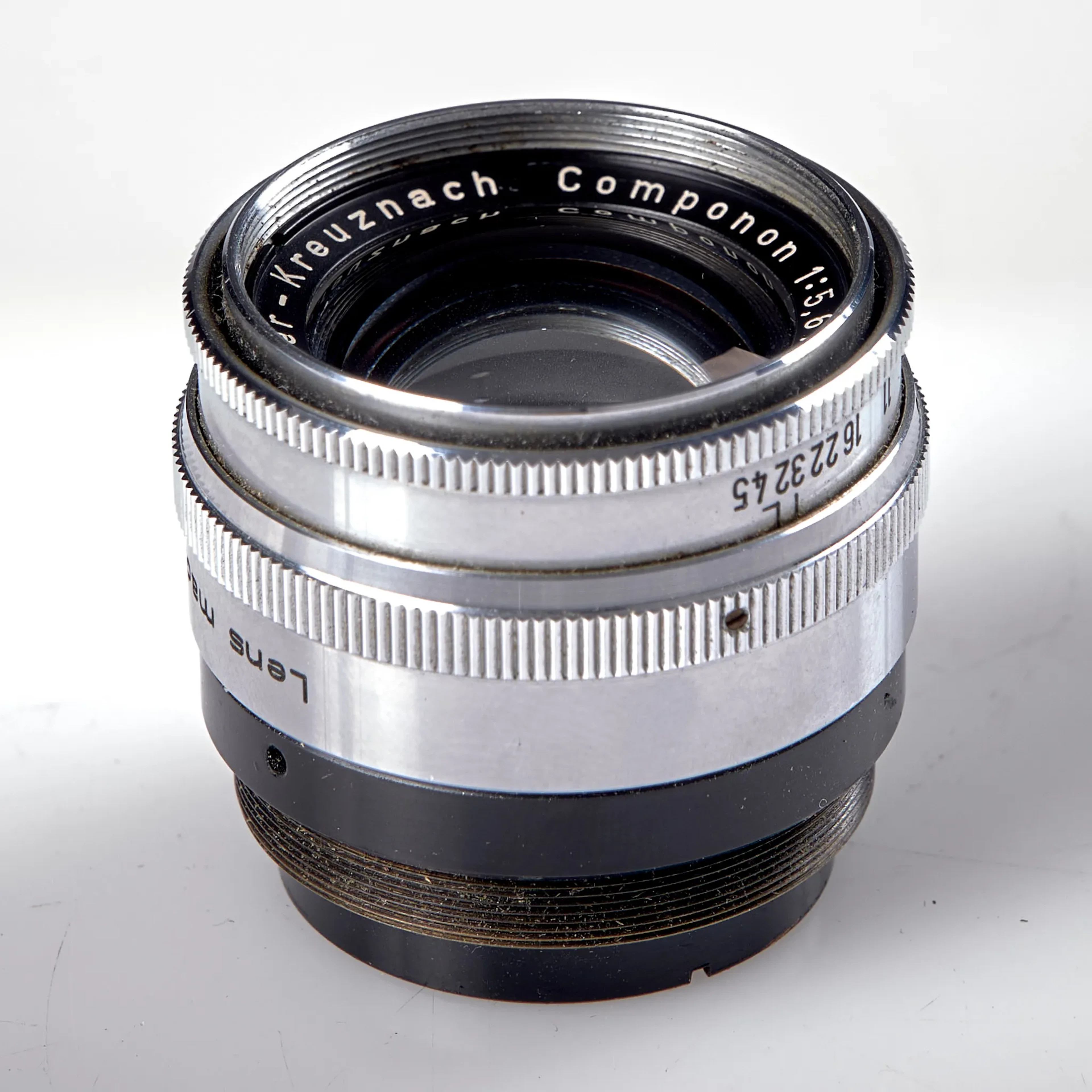 OBJEKTIV. Schneider-Kreuznach Componon 1:5,6/105 7090808. 1961.