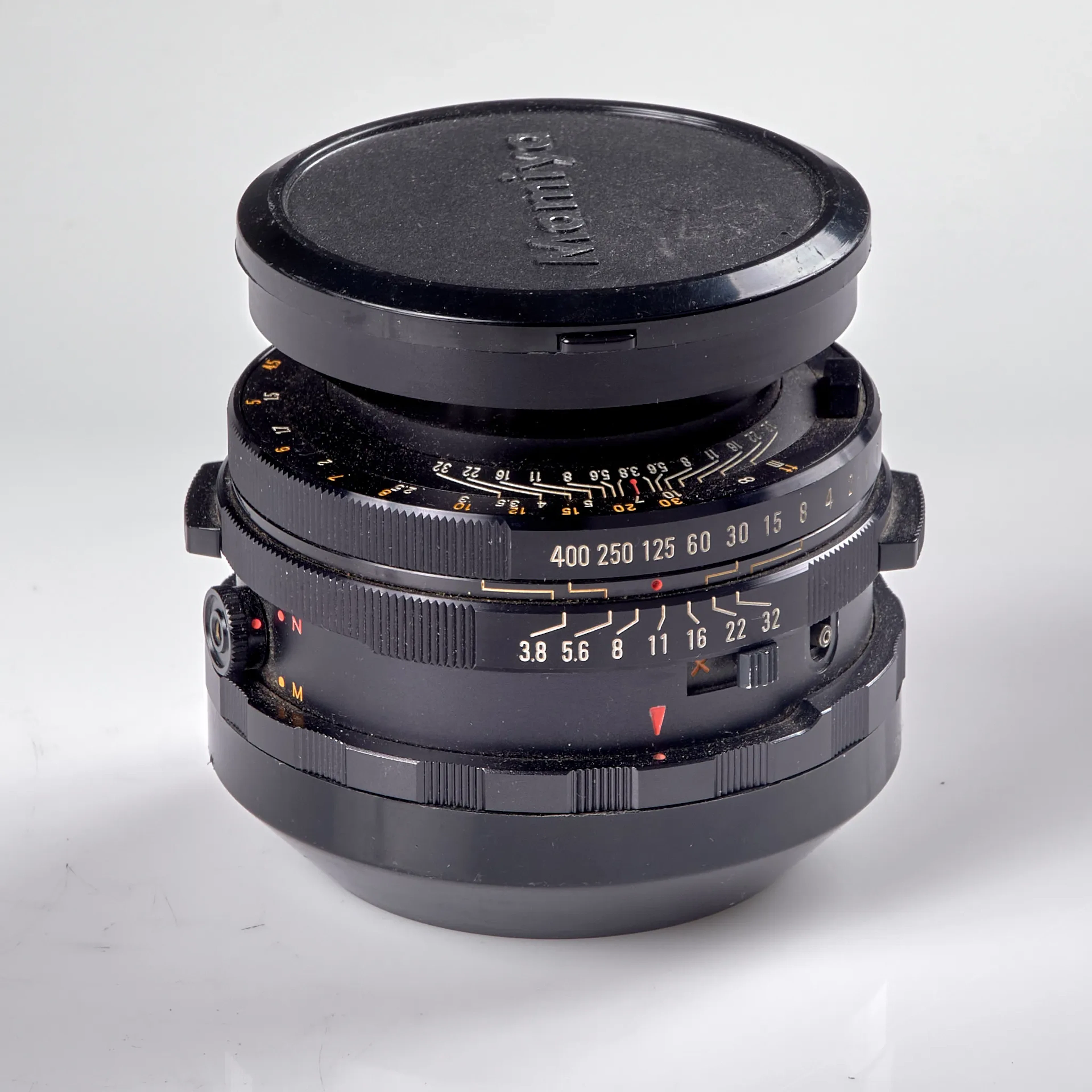 OBJEKTIV. Mamiya-Sekor 1:3,8 f=127 mm No.41610. 1970-tal.