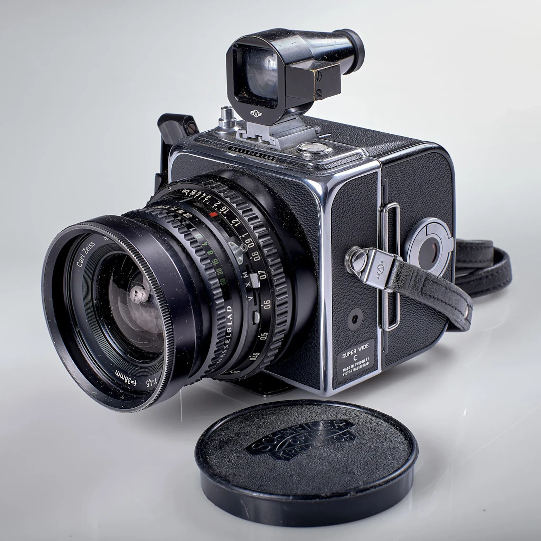 KAMERA. Hasselblad. Super Wide C. TEV 919. 5. 1969. Bakstycke. RH