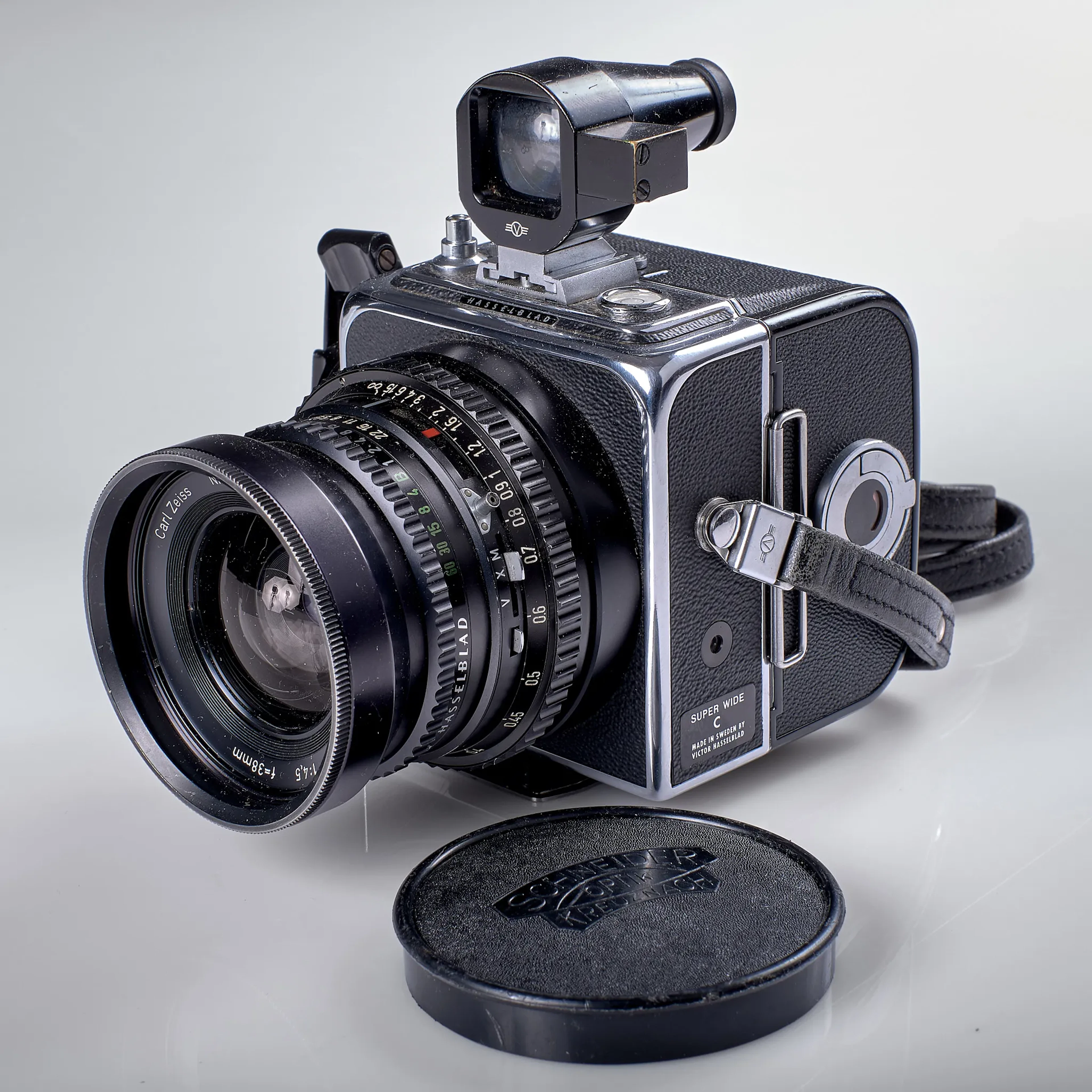 KAMERA. Hasselblad. Super Wide C. TEV 919. 5. 1969. Bakstycke. RH