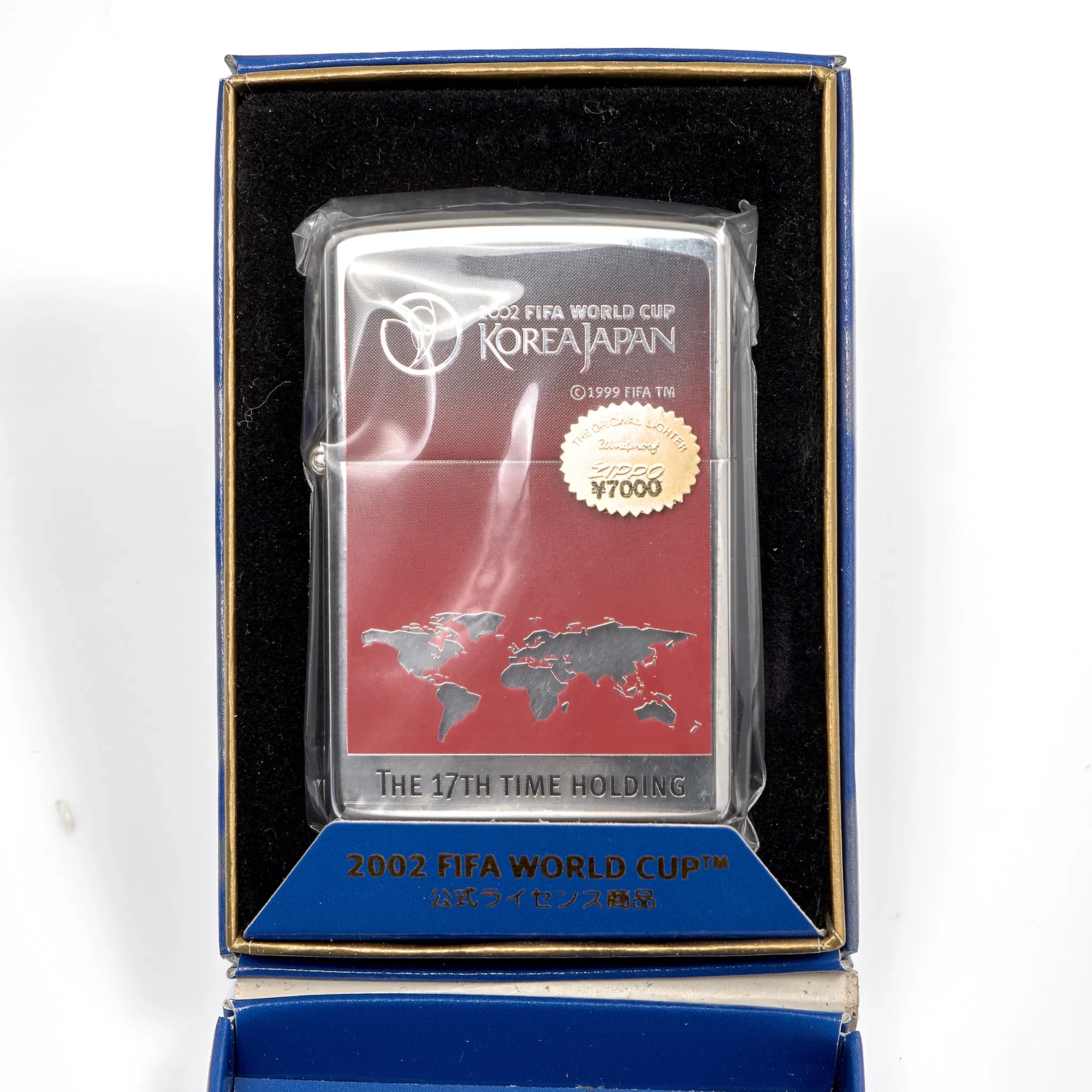 TÄNDARE ZIPPO. 2002 FIFA World Cup Korea/Japan. The 17th Time Holding.