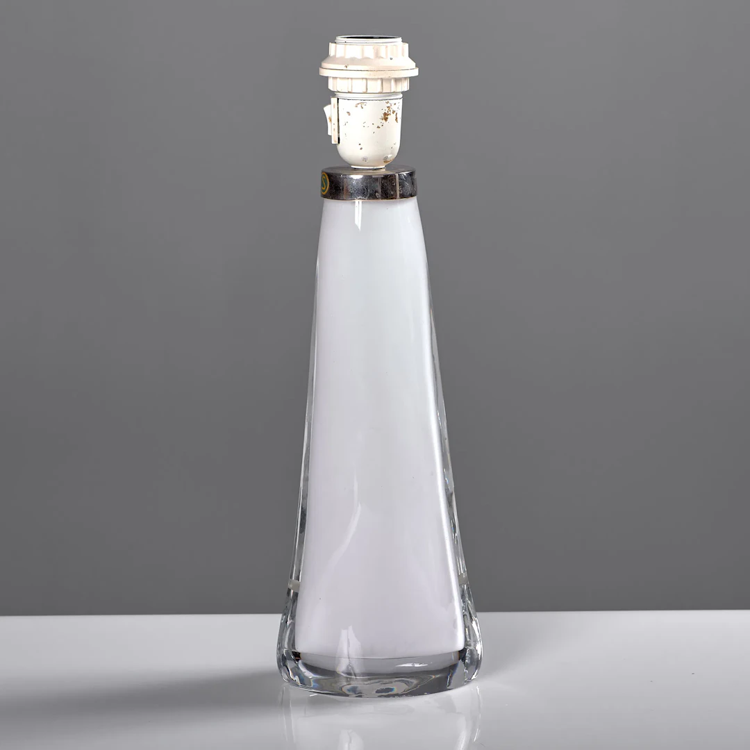 CARL FAGERLUND. Bordslampa. Orrefors. 1960-tal.