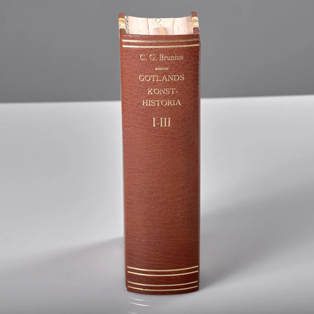 CARL GEORG BRUNIUS. Gotlands konsthistoria. Första delen.