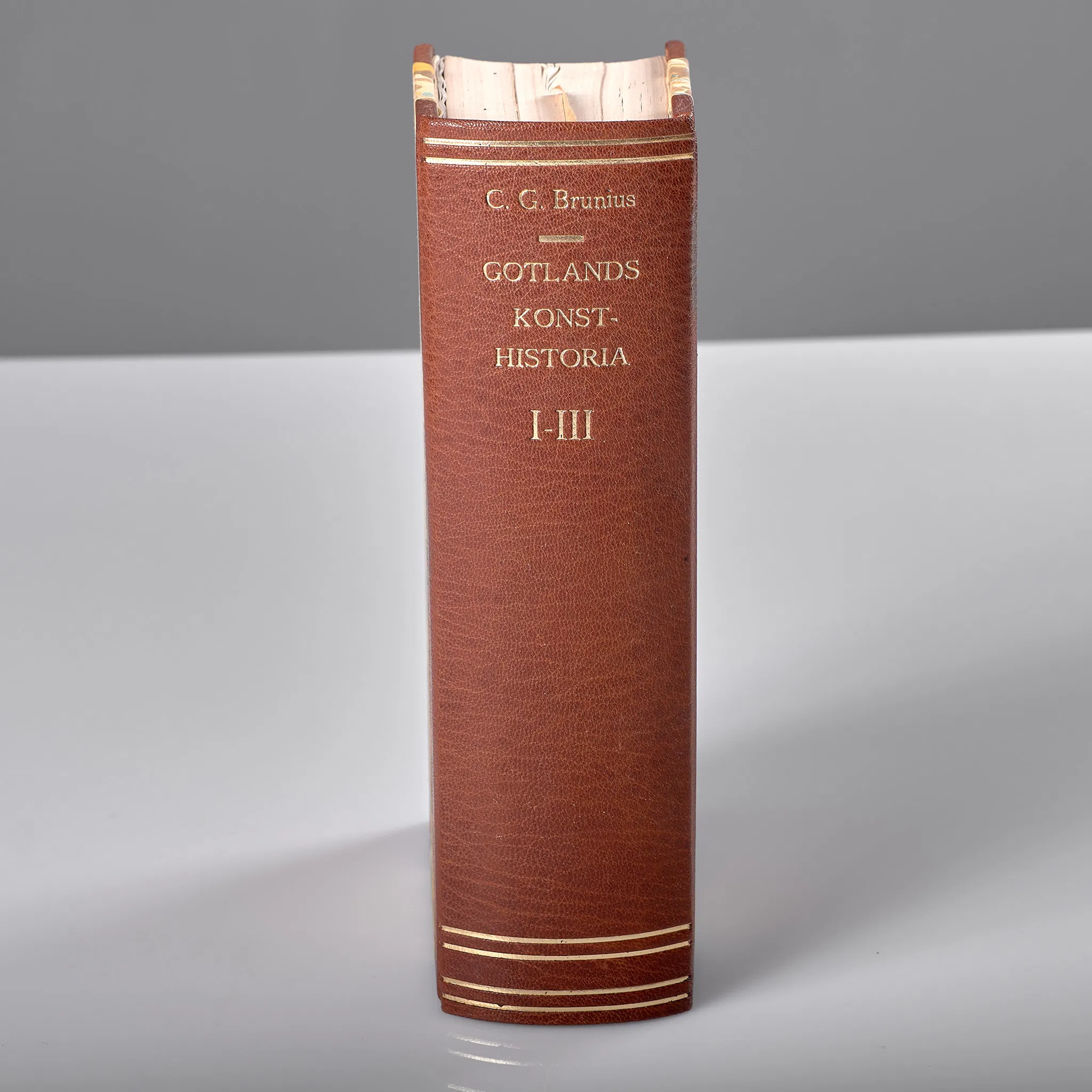 CARL GEORG BRUNIUS. Gotlands konsthistoria. Första delen.