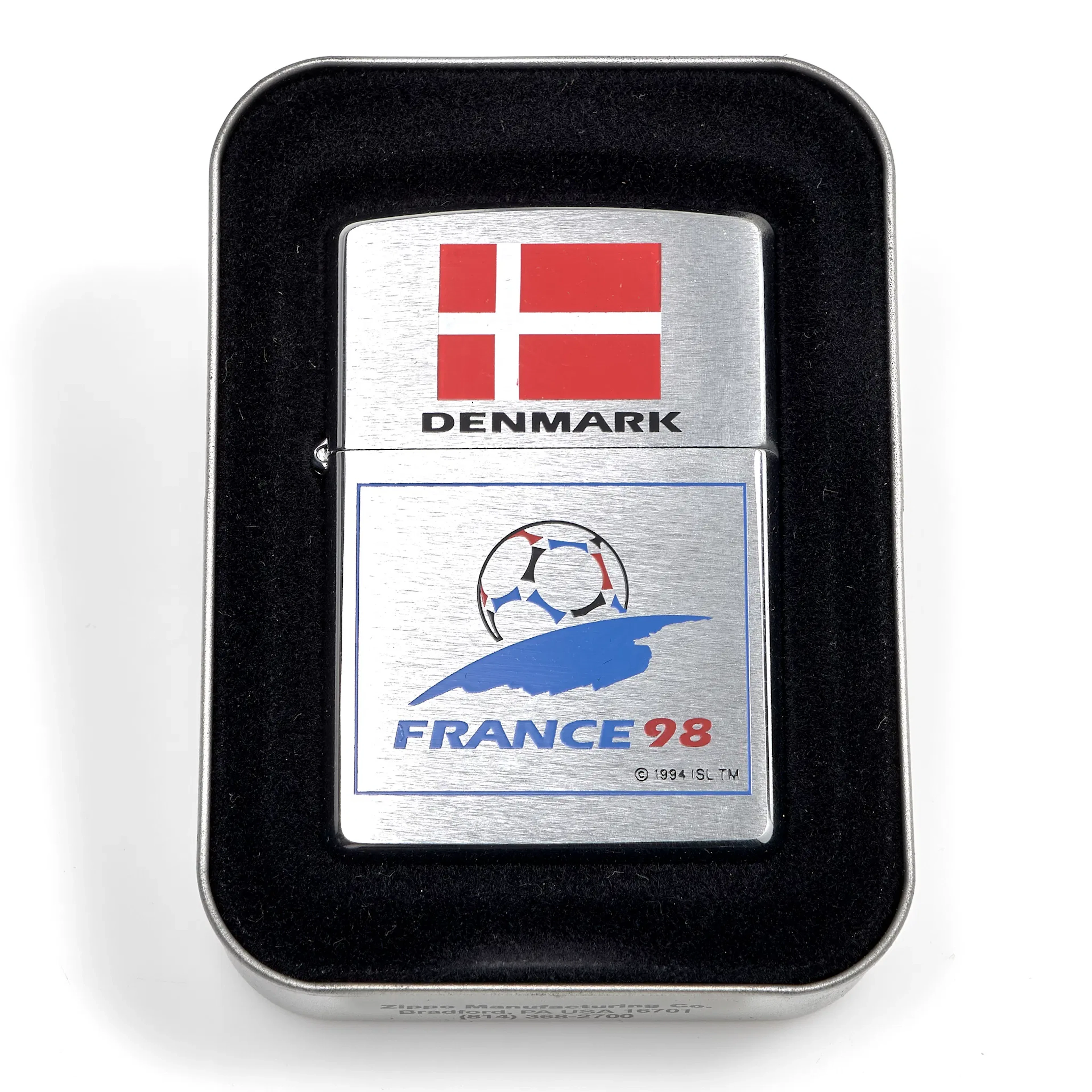 TÄNDARE ZIPPO. World Cup France 98. Denmark. 1997.