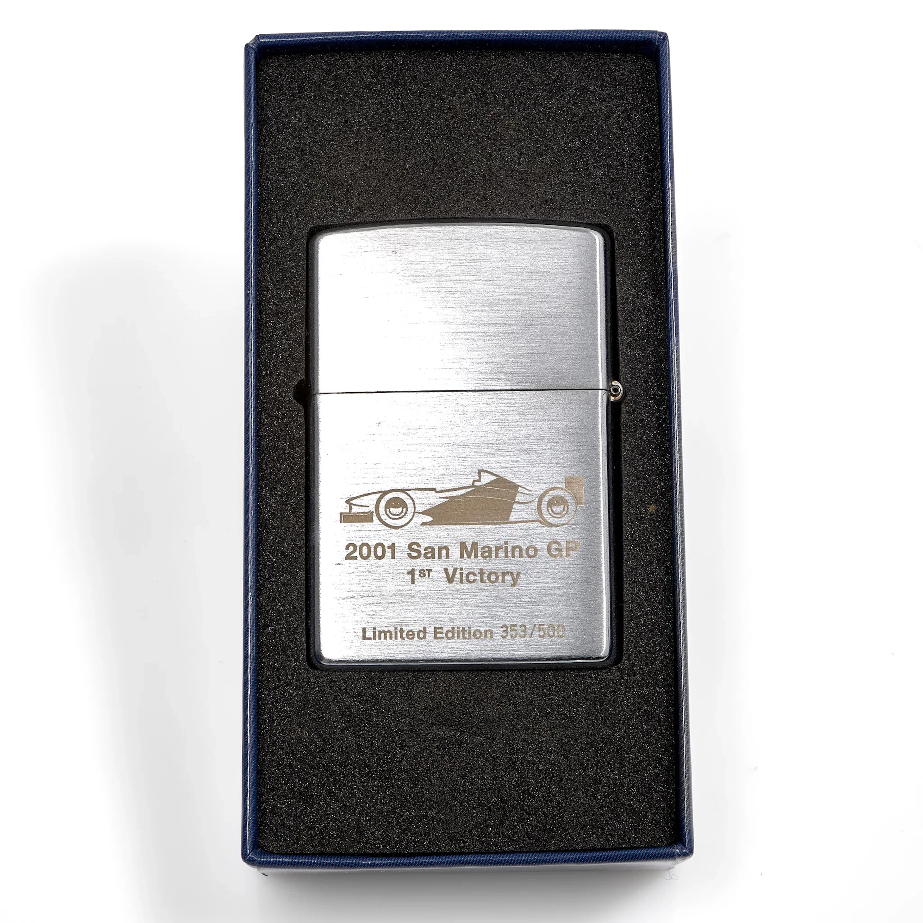 TÄNDARE ZIPPO. BMW Williams F1 Team. 2001 San Marino GP 1st Victory.