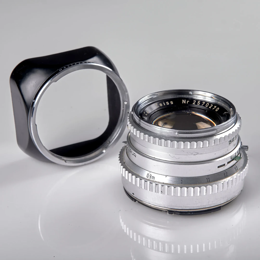 OBJEKTIV. Hasselblad. Synchro Compur. Serienummer 3185790. Carl Zeiss