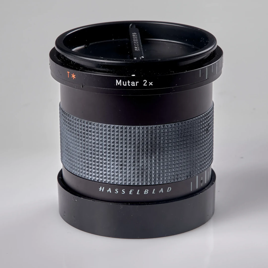 Telekonverter. Hasselblad. Carl Zeiss. T* Mutar 2x. Serienummer 7112832.