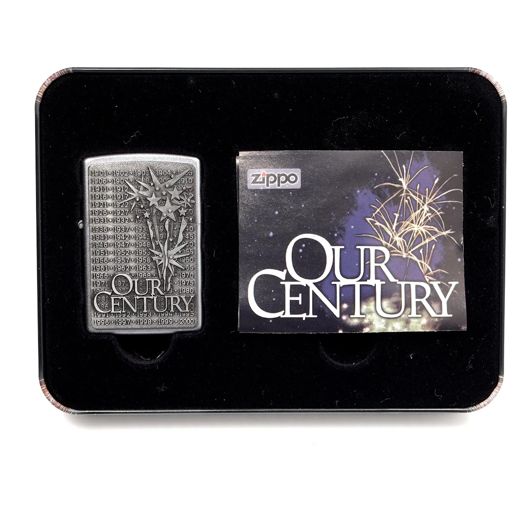 TÄNDARE ZIPPO. Millennium Series. Our Century. Limited Edition. 1999