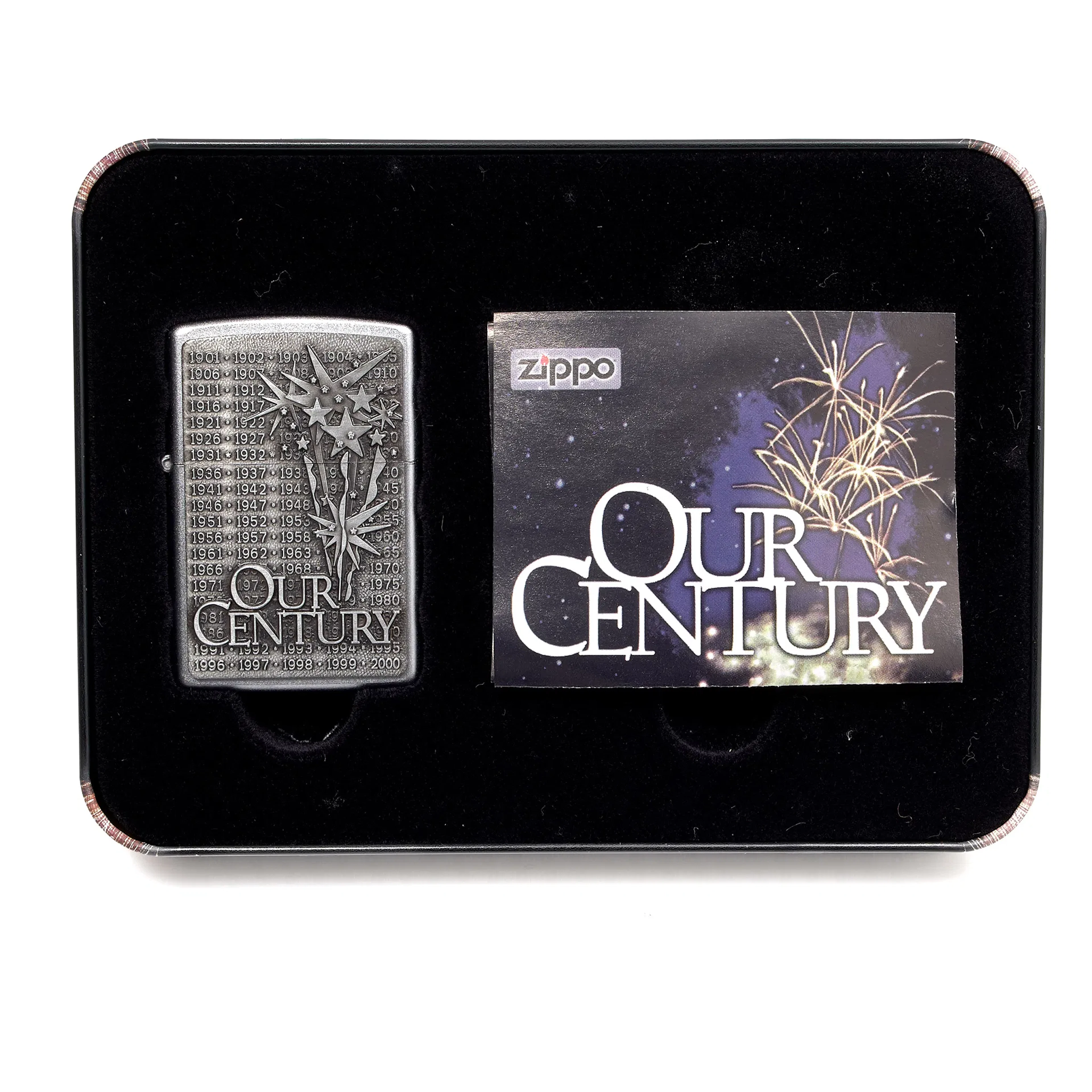 TÄNDARE ZIPPO. Millennium Series. Our Century. Limited Edition. 1999