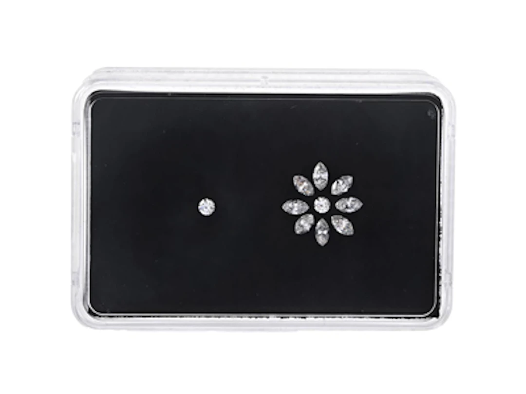 10 DIAMANTER, briljant- och navettslipade