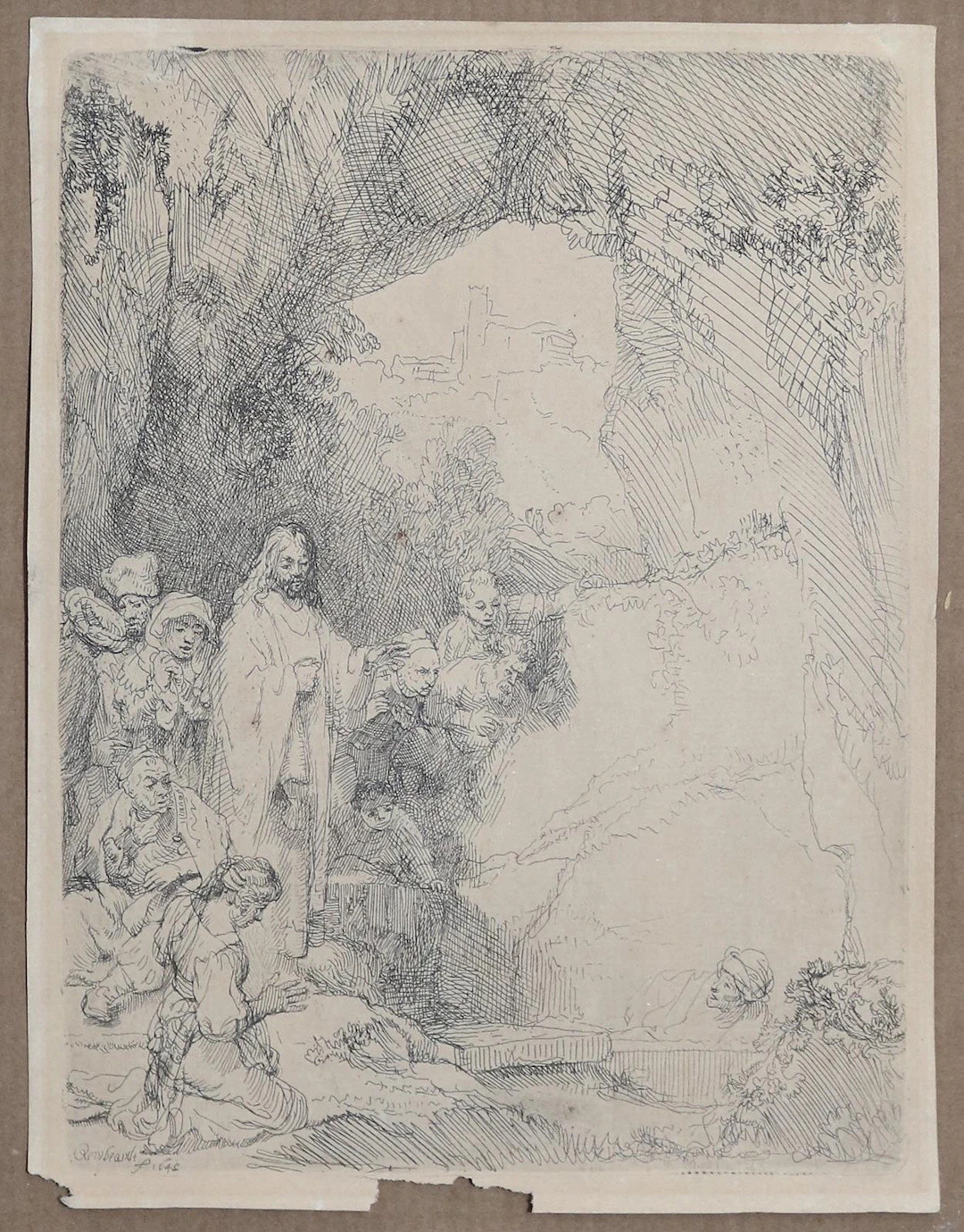 Rembrandt, Harmensz van Rijn (1606 Leiden - Amsterdam 1669). Die Auferweckung